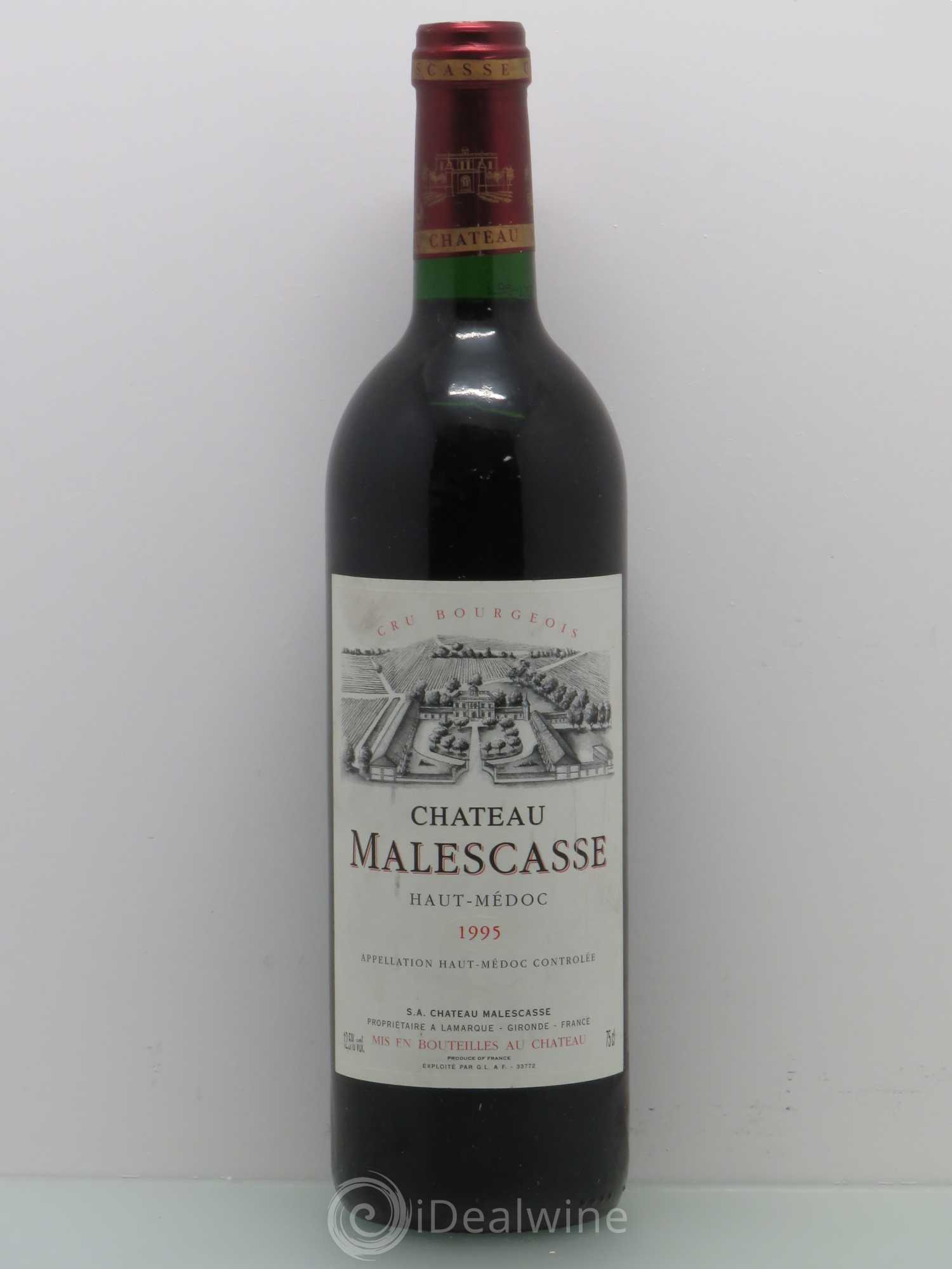 Château Malescasse Cru Bourgeois Exceptionnel 1995 - Lot de 1 bouteille - 0