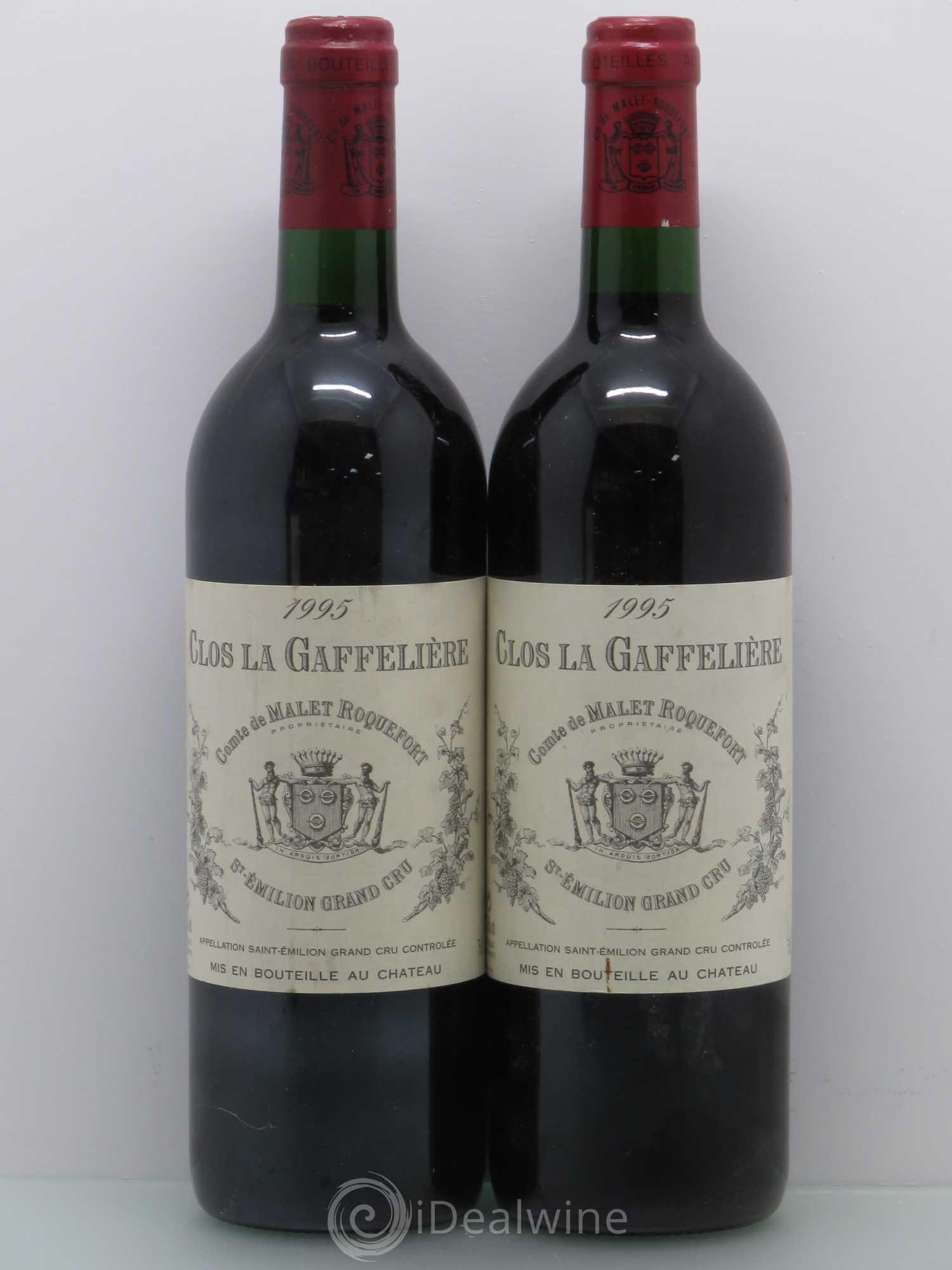 Saint-Émilion Clos la Gaffelière 1995 - Lot de 2 bouteilles - 0