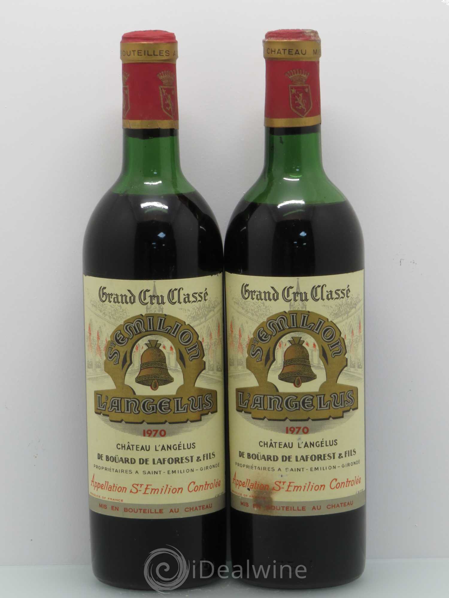 Château Angélus 1er Grand Cru Classé A 1970 - Lot de 2 bouteilles - 0