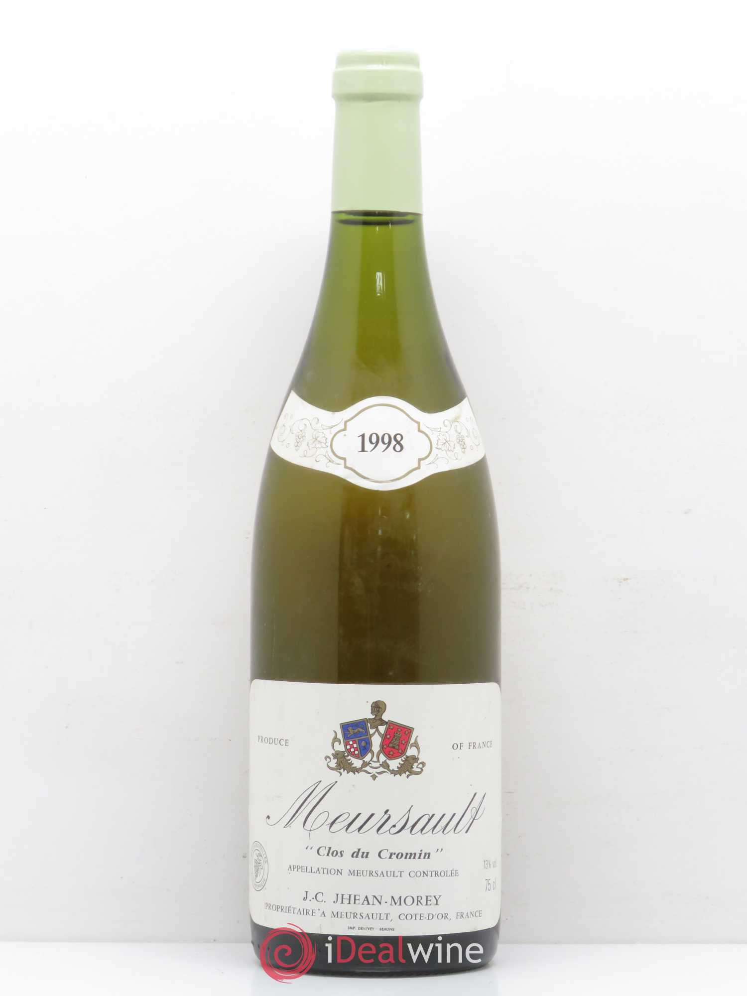 Meursault Clos du Cromin Domaine Jhean-Morey 1998 - Posten von 1 Flasche - 0