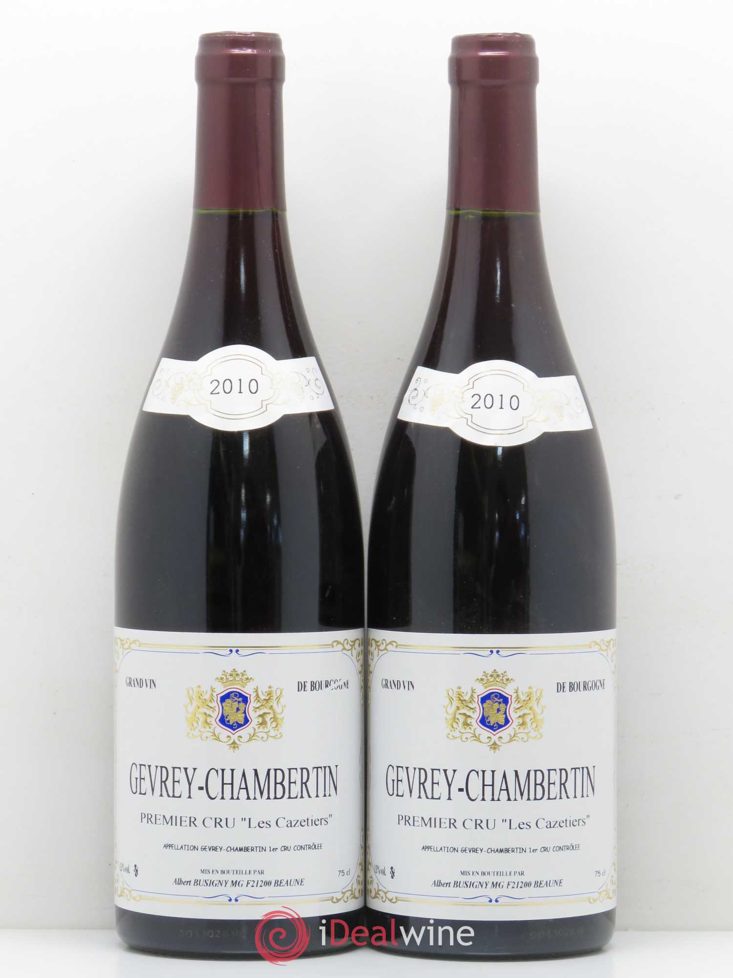 Gevrey-Chambertin 1er Cru Les Cazetiers Albert Busigny 2010 - Posten von 2 Flaschen - 0