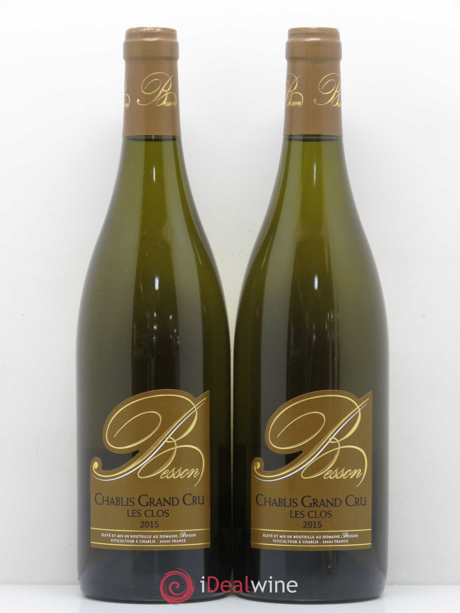 Chablis Grand Cru Les Clos Domaine Besson 2015 - Lot de 2 bouteilles - 0
