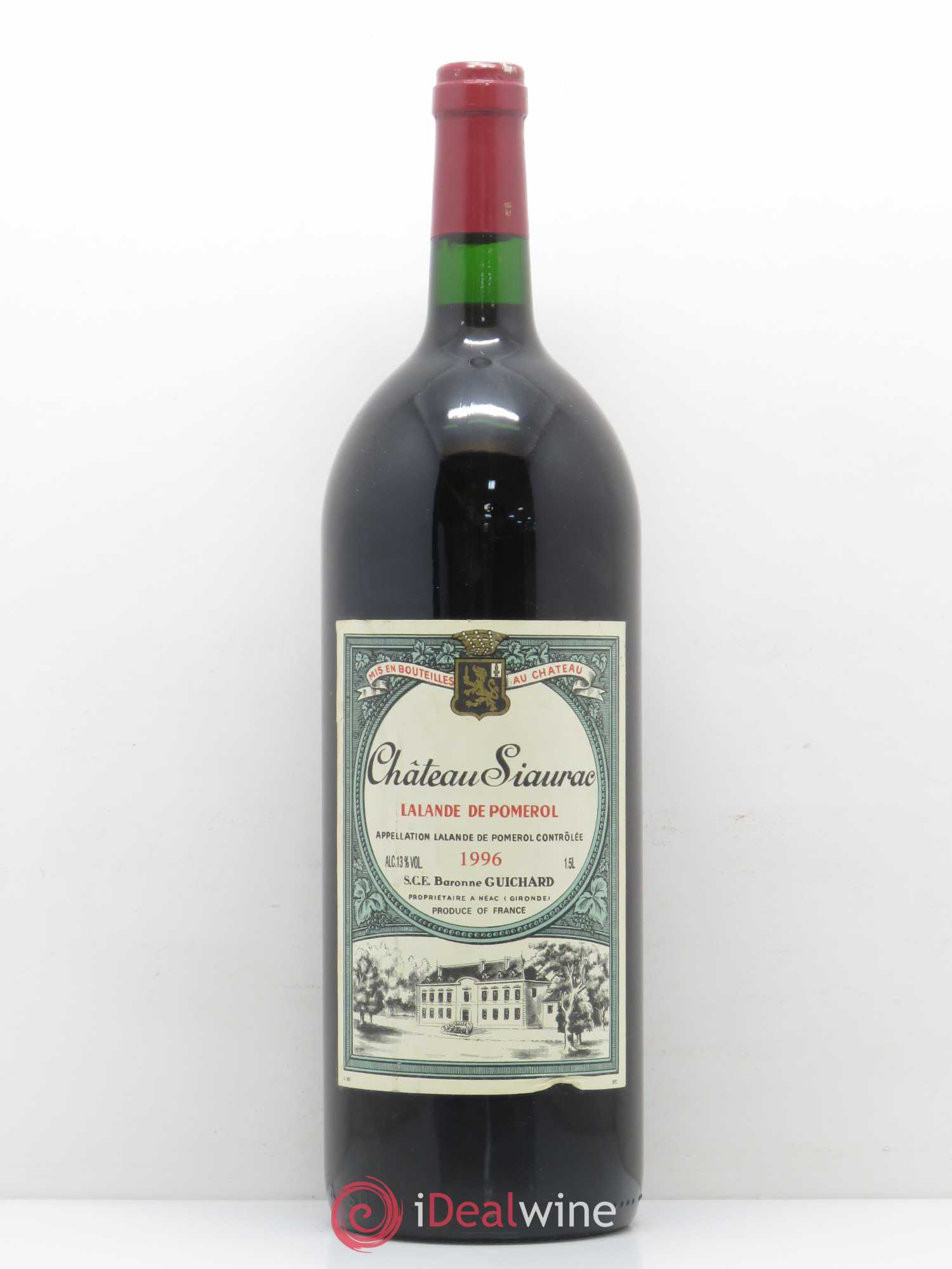 Bordeaux Lalande de Pomerol Chateau Siaurac 1996 - Posten von 1 Magnum - 0
