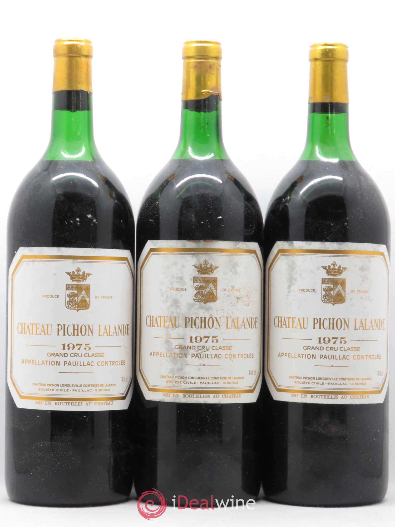 Château Pichon Longueville Comtesse de Lalande 2ème Grand Cru Classé 1975 - Lot de 6 magnums - 1