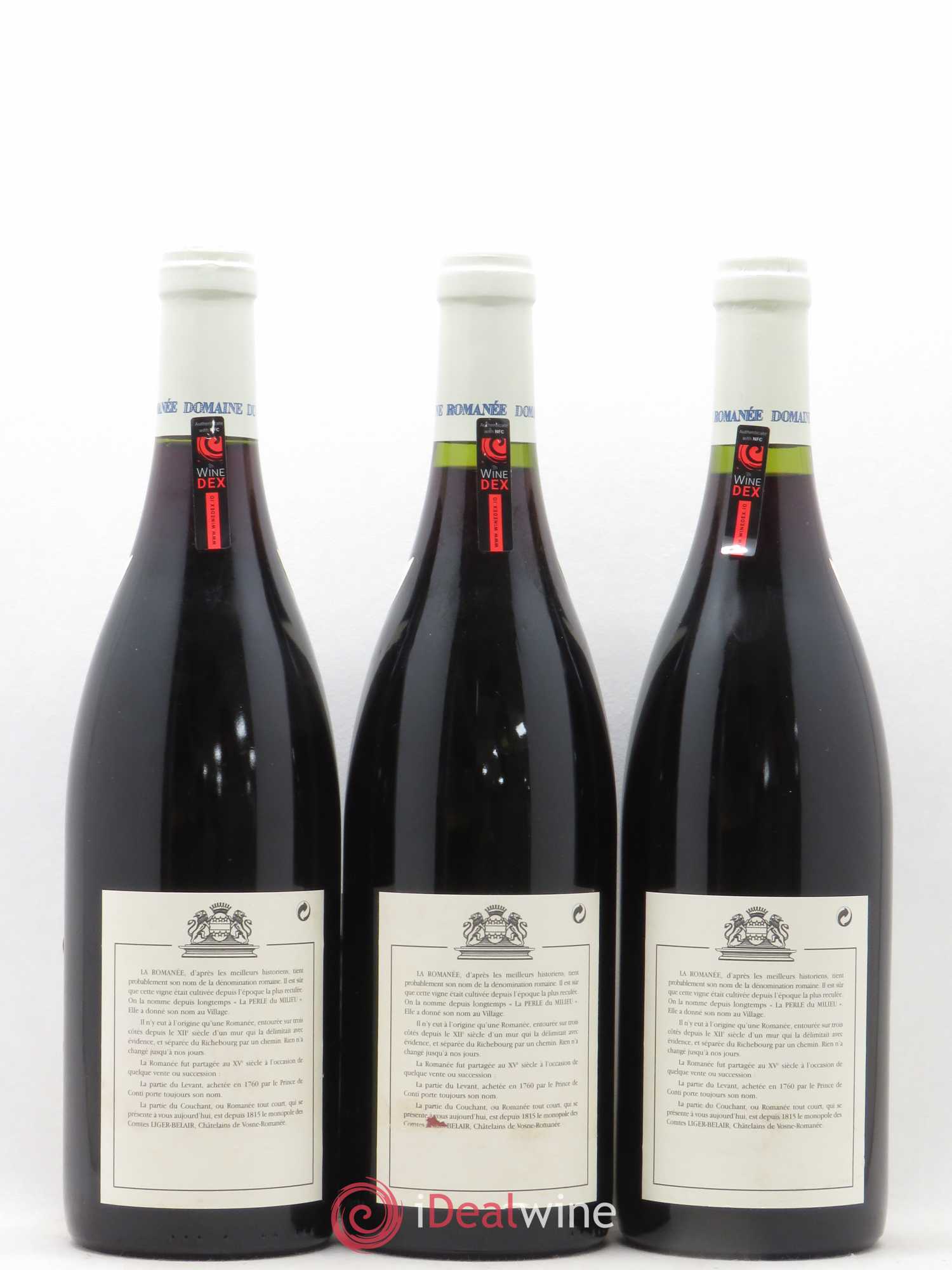 La Romanée Grand Cru Comte Liger-Belair (Domaine du) 2000 - Lot de 3 bouteilles - 1