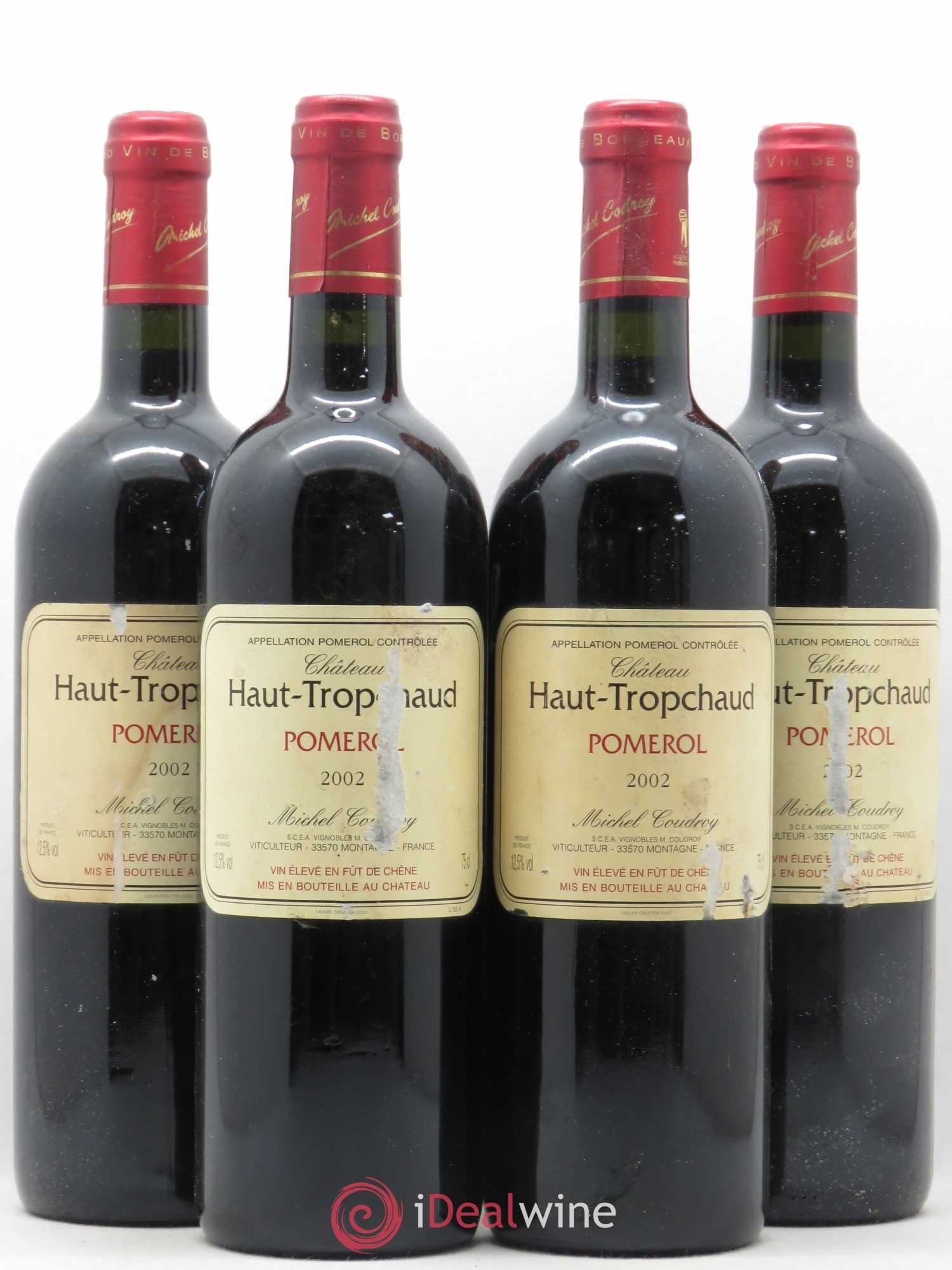 Château Haut Tropchaud 2002 - Lot de 4 bouteilles - 0