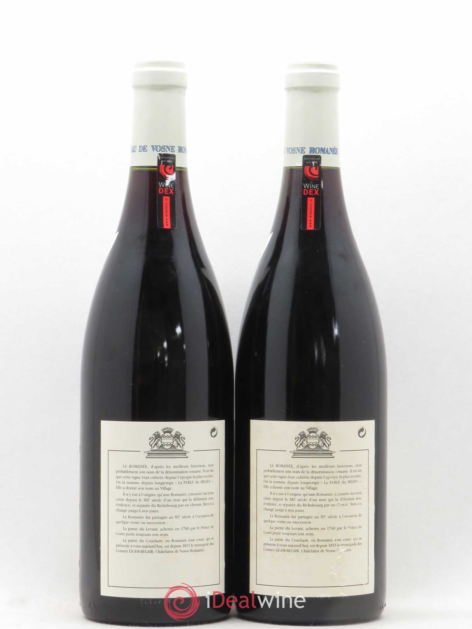 La Romanée Grand Cru Comte Liger-Belair (Domaine du) 2000 - Lot de 2 bouteilles - 1