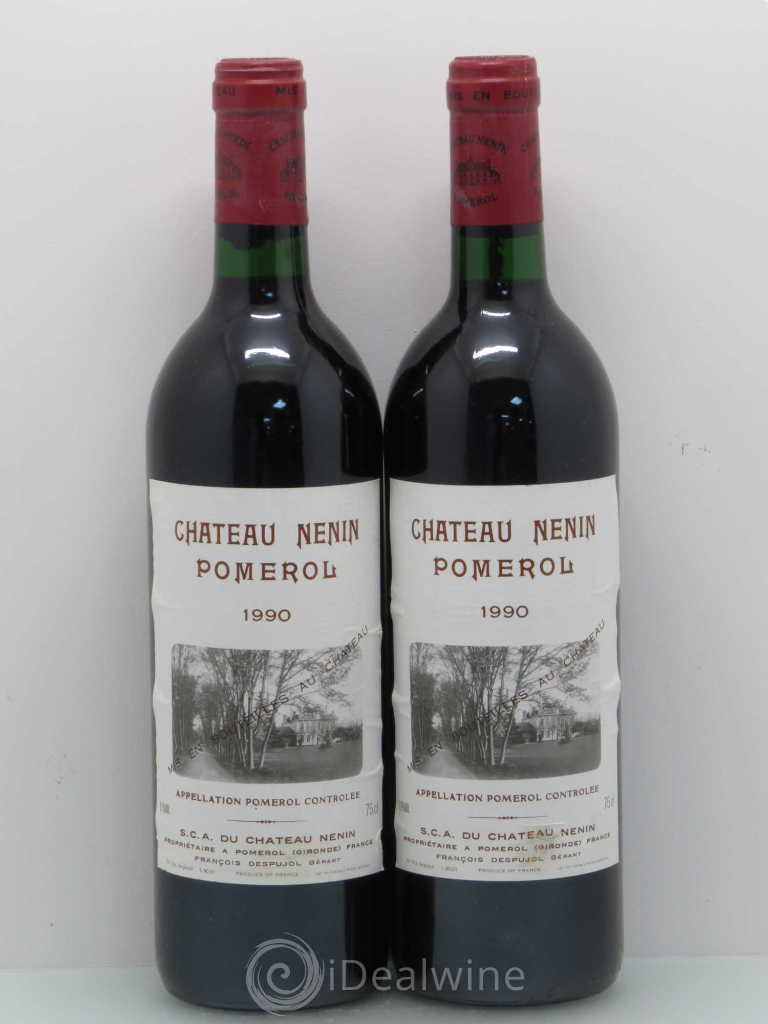 Château Nenin 1990 - Lot de 2 bouteilles - 0