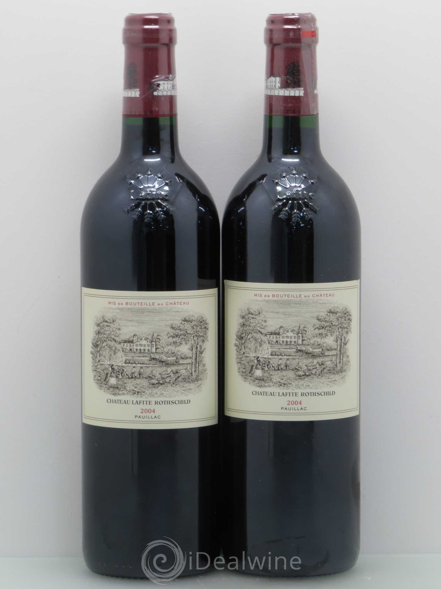 Château Lafite Rothschild 1er Grand Cru Classé 2004 - Lot de 2 bouteilles - 0