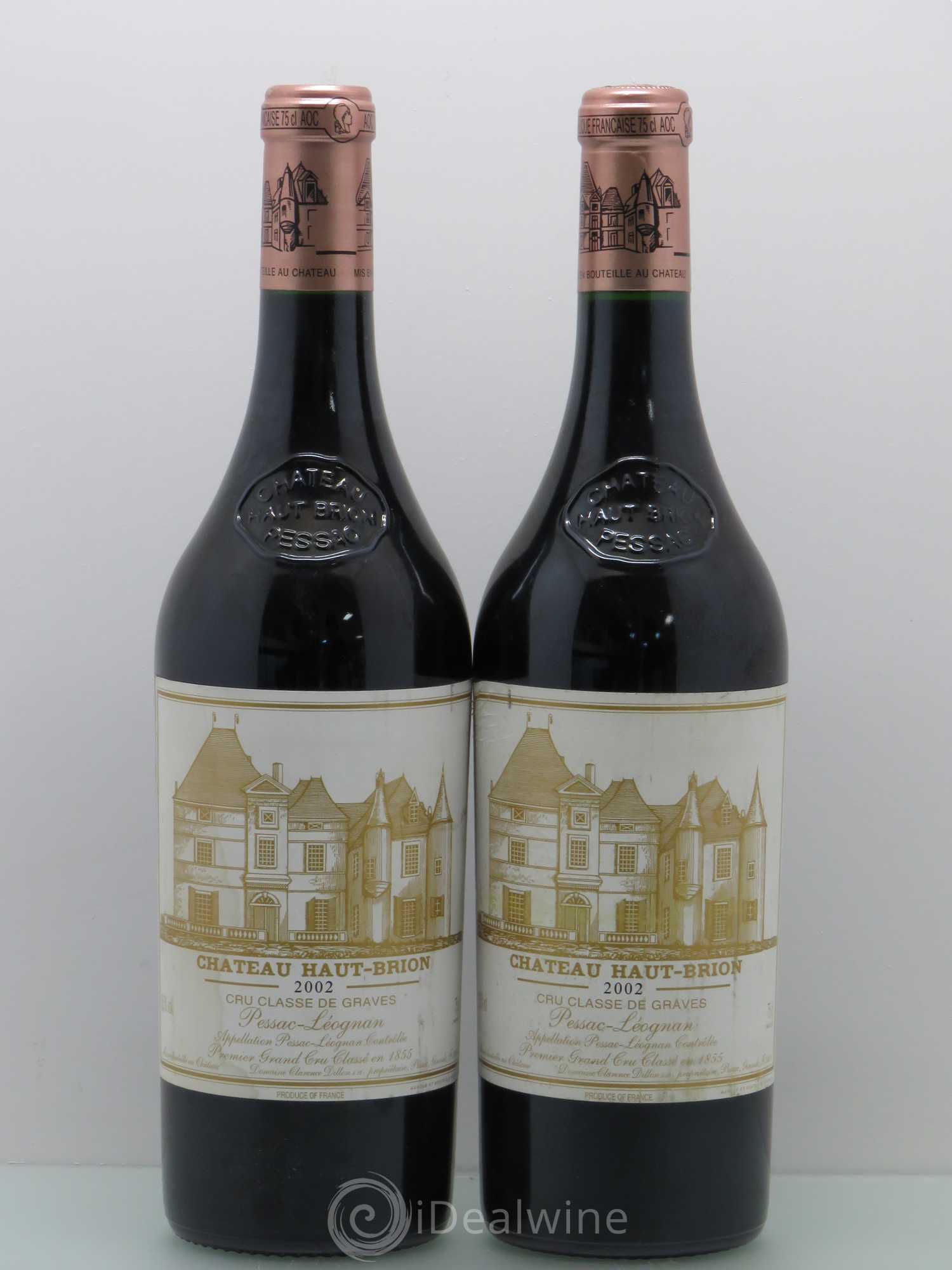 Château Haut Brion 1er Grand Cru Classé 2002 - Lot de 2 bouteilles - 0