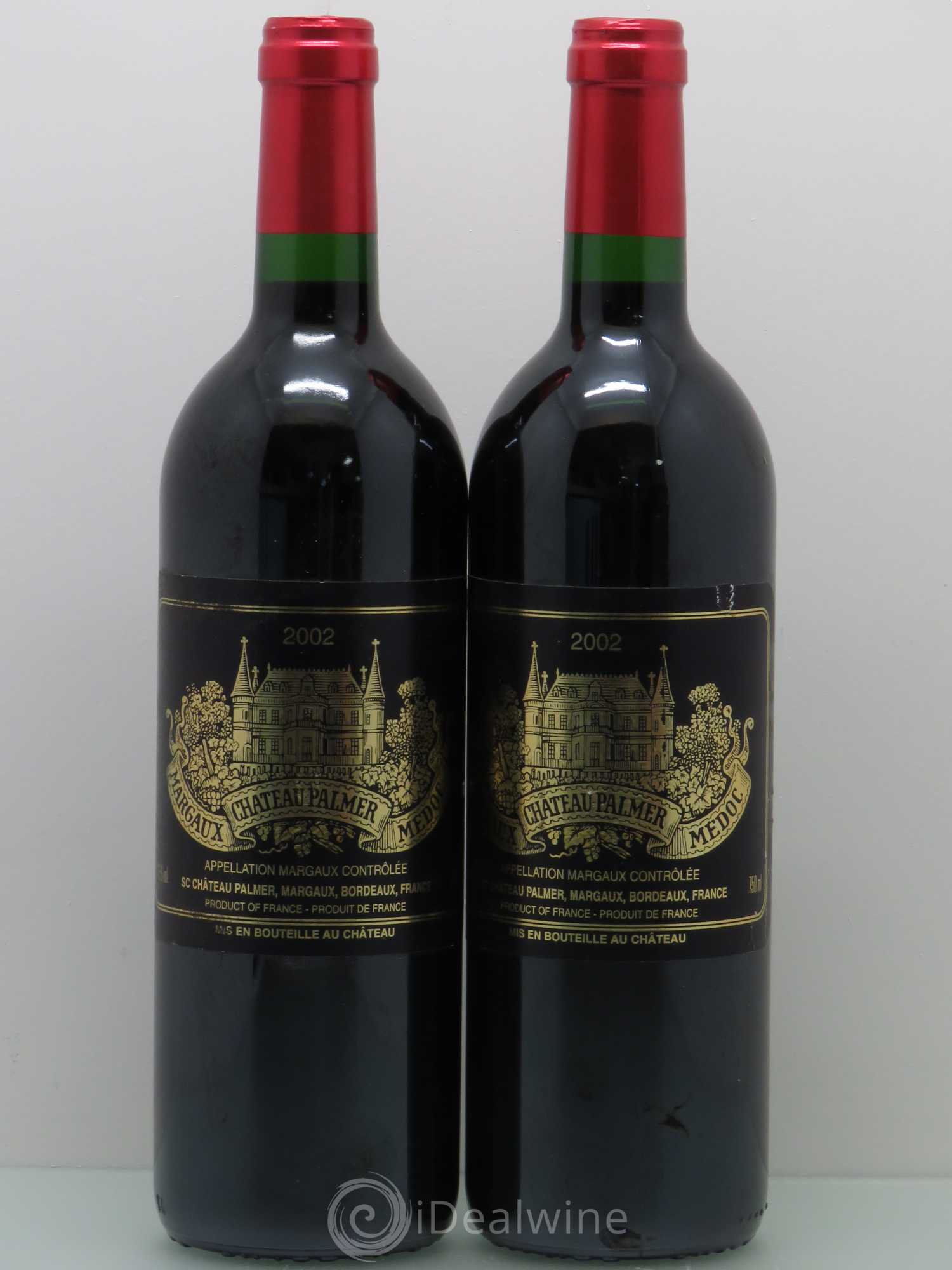 Château Palmer 3ème Grand Cru Classé 2002 - Lot de 2 bouteilles - 0