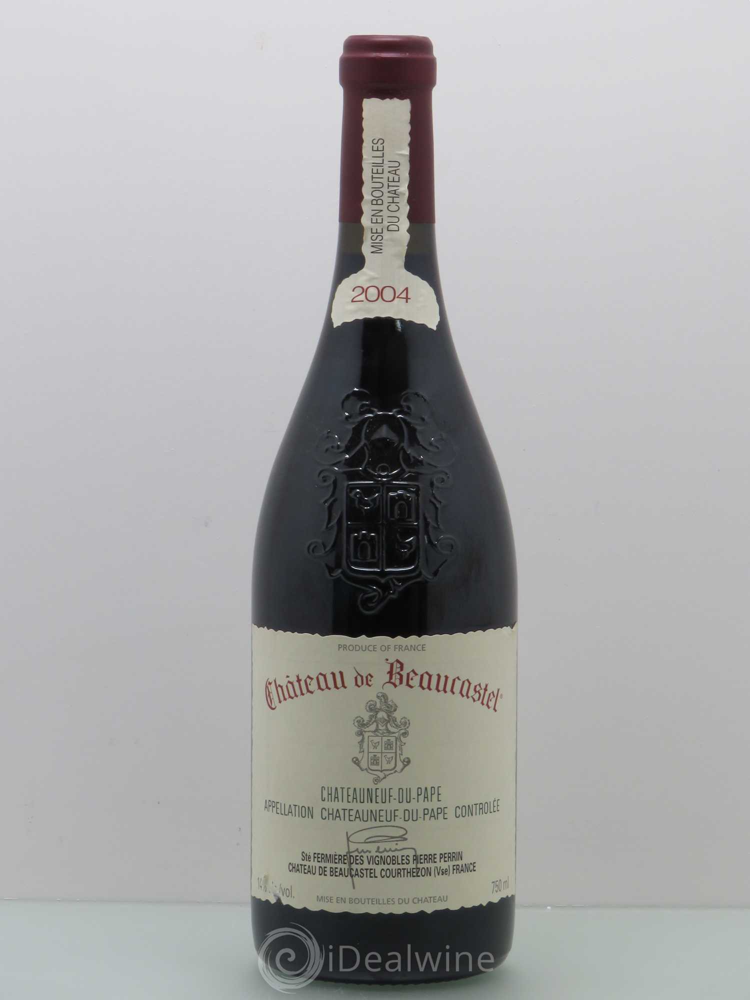 Châteauneuf-du-Pape Château de Beaucastel Famille Perrin 2004 - Lot de 1 bouteille - 0