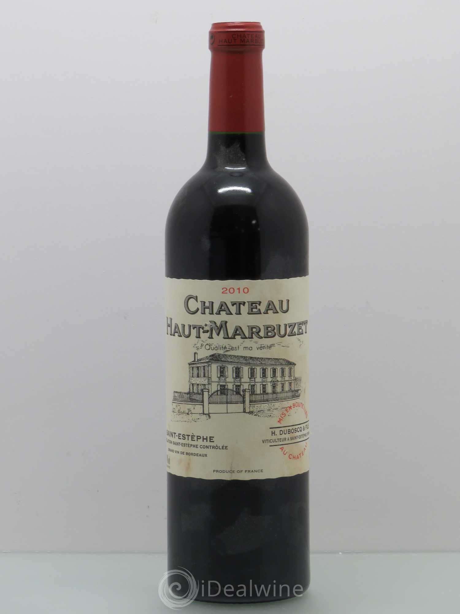 Château Haut Marbuzet 2010 - Lot de 1 bouteille - 0