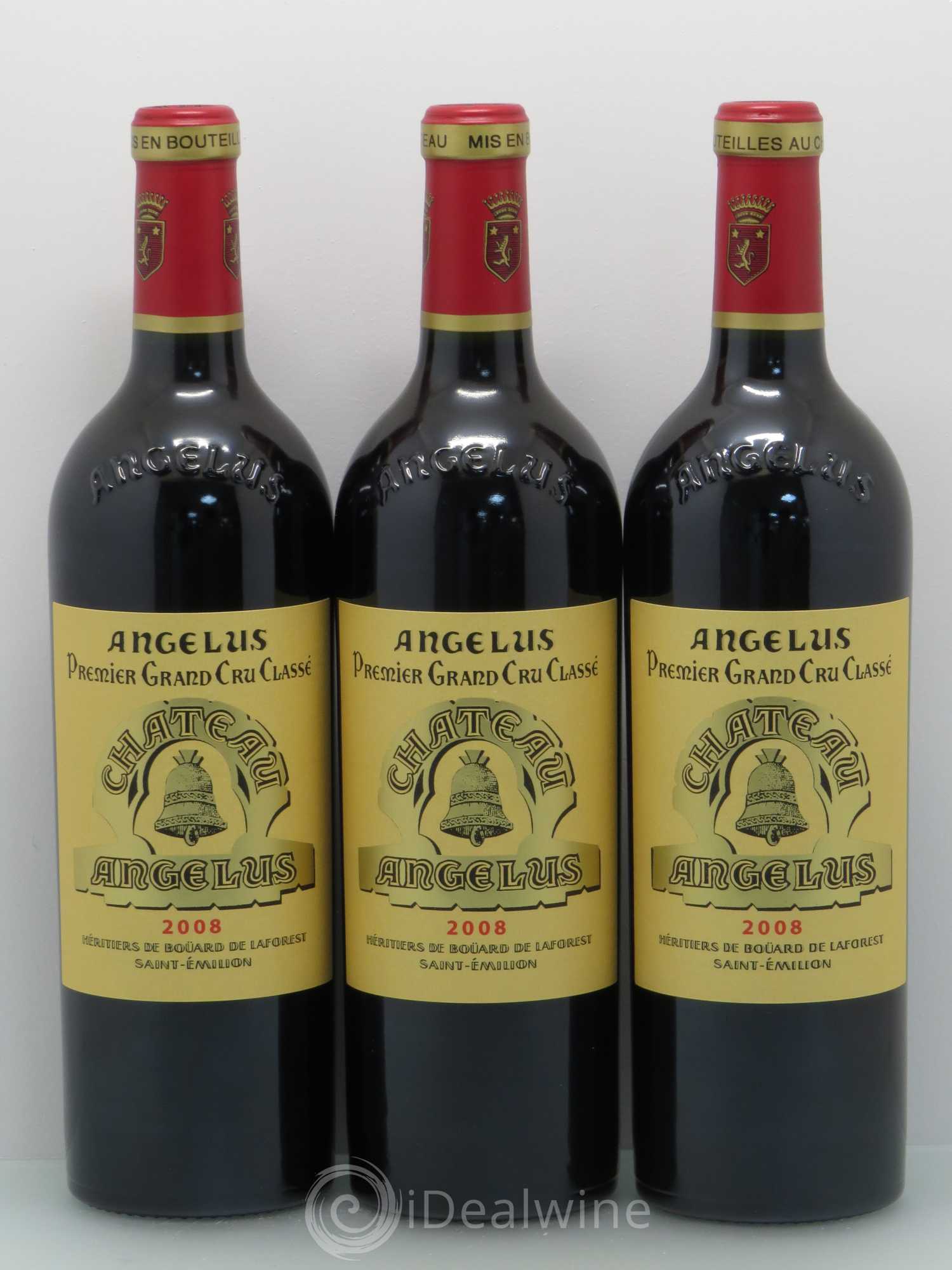 Château Angélus 1er Grand Cru Classé A 2008 - Lot de 12 bouteilles - 1