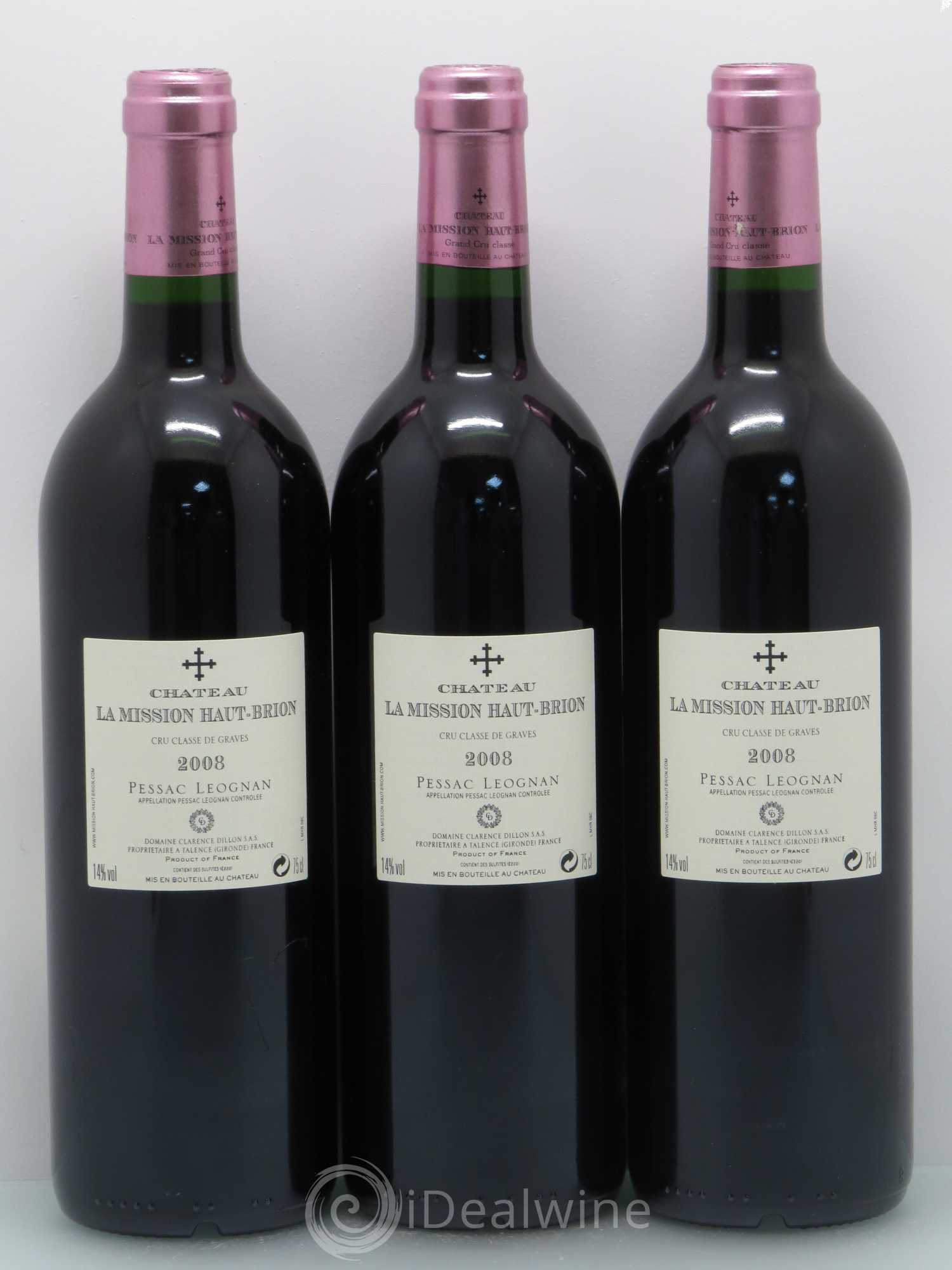 Château la Mission Haut-Brion Cru Classé de Graves 2008 - Lot de 12 bouteilles - 8