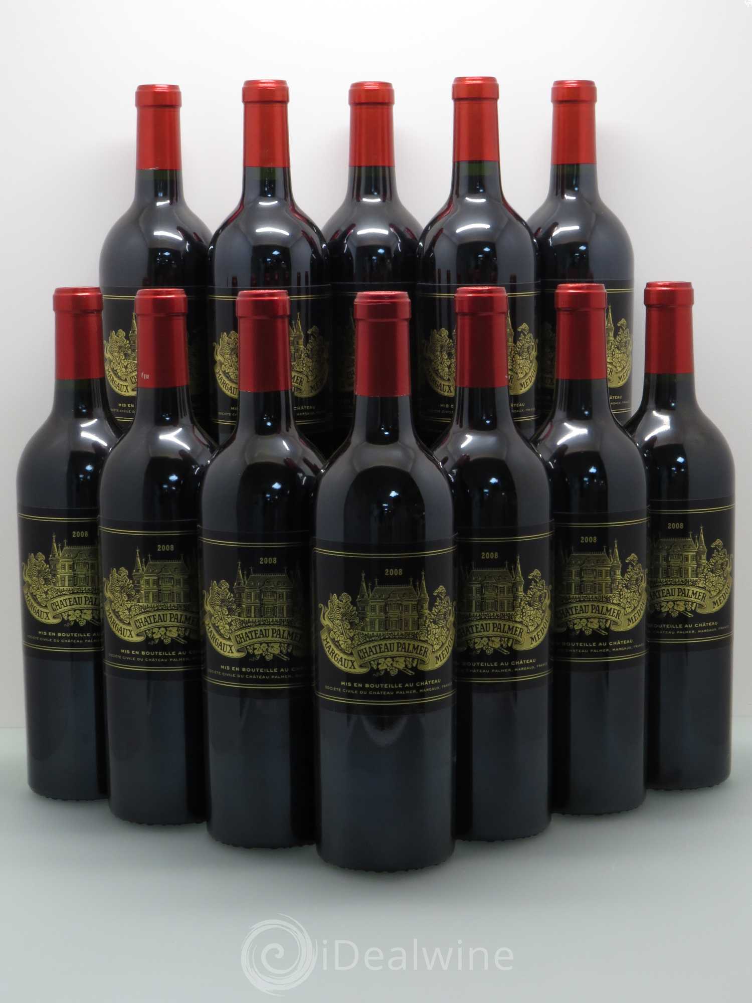 Château Palmer 3ème Grand Cru Classé 2008 - Lot de 12 bouteilles - 0