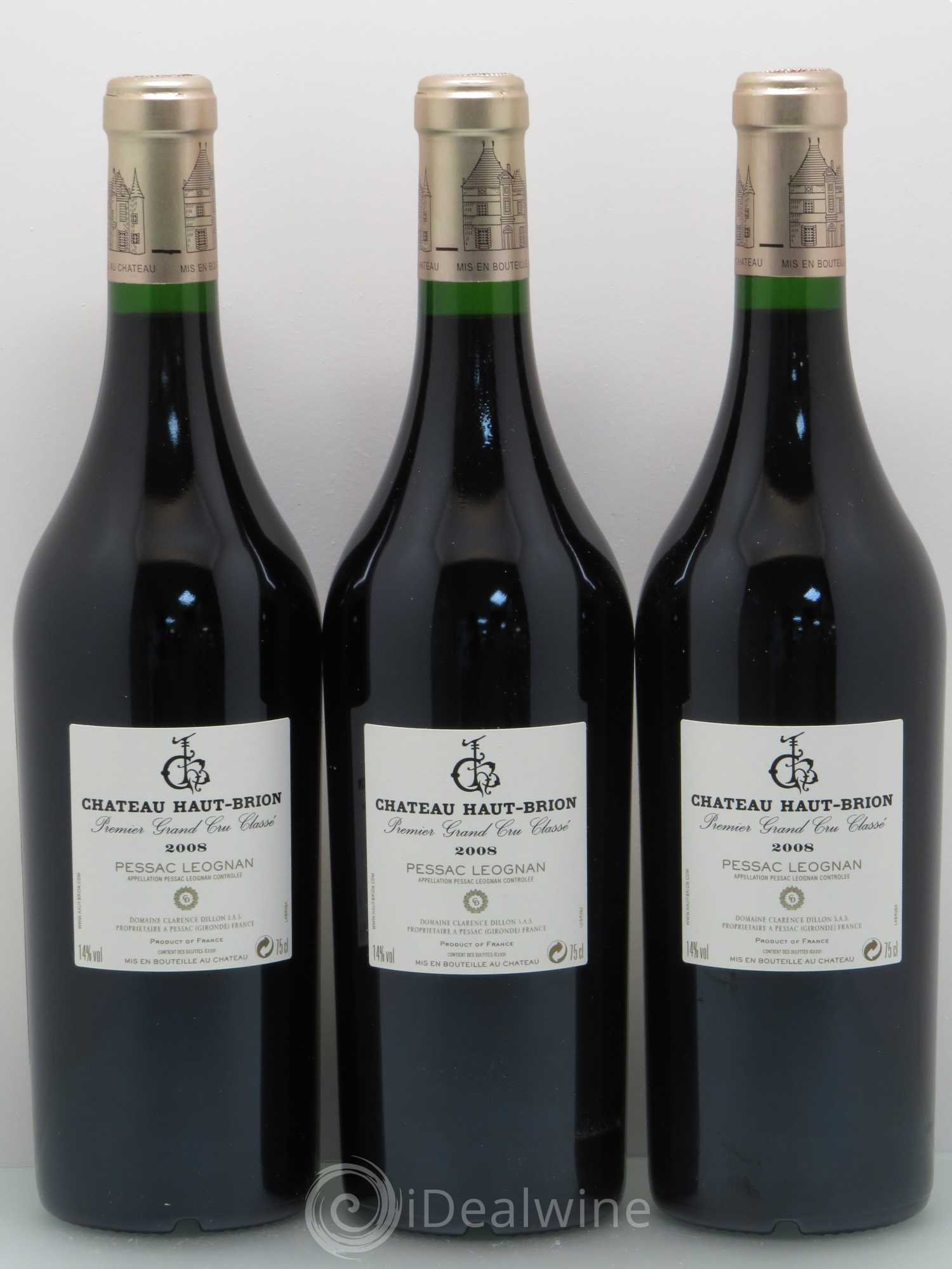Château Haut Brion 1er Grand Cru Classé 2008 - Lot de 12 bouteilles - 4