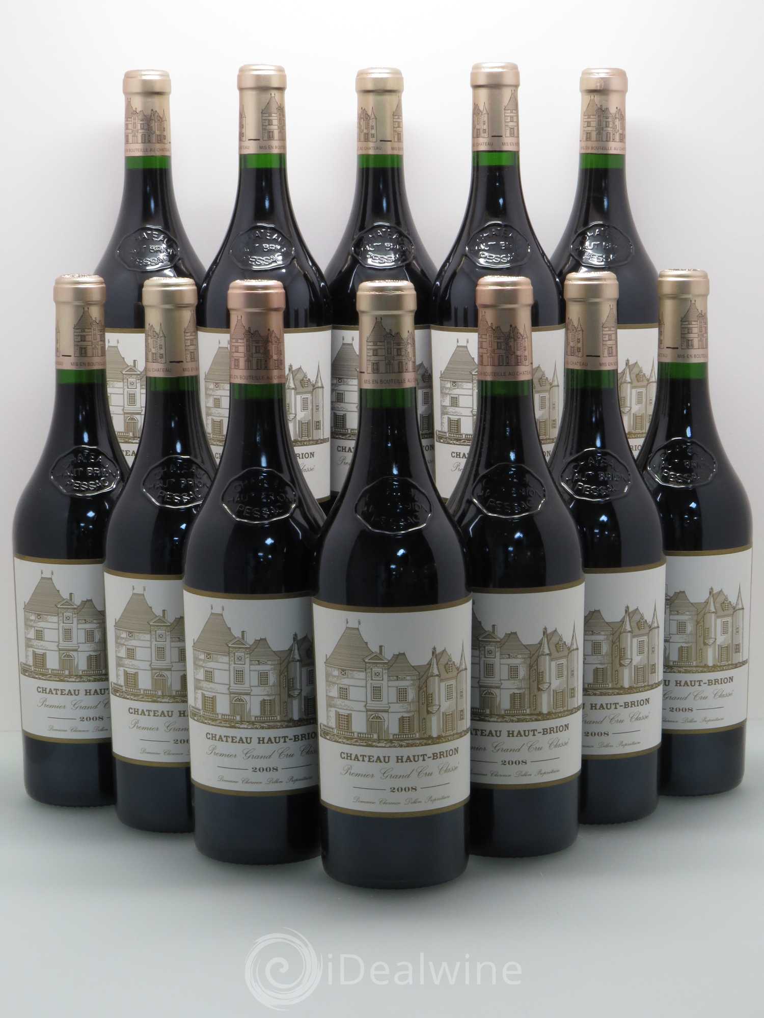 Château Haut Brion 1er Grand Cru Classé 2008 - Lot de 12 bouteilles - 0