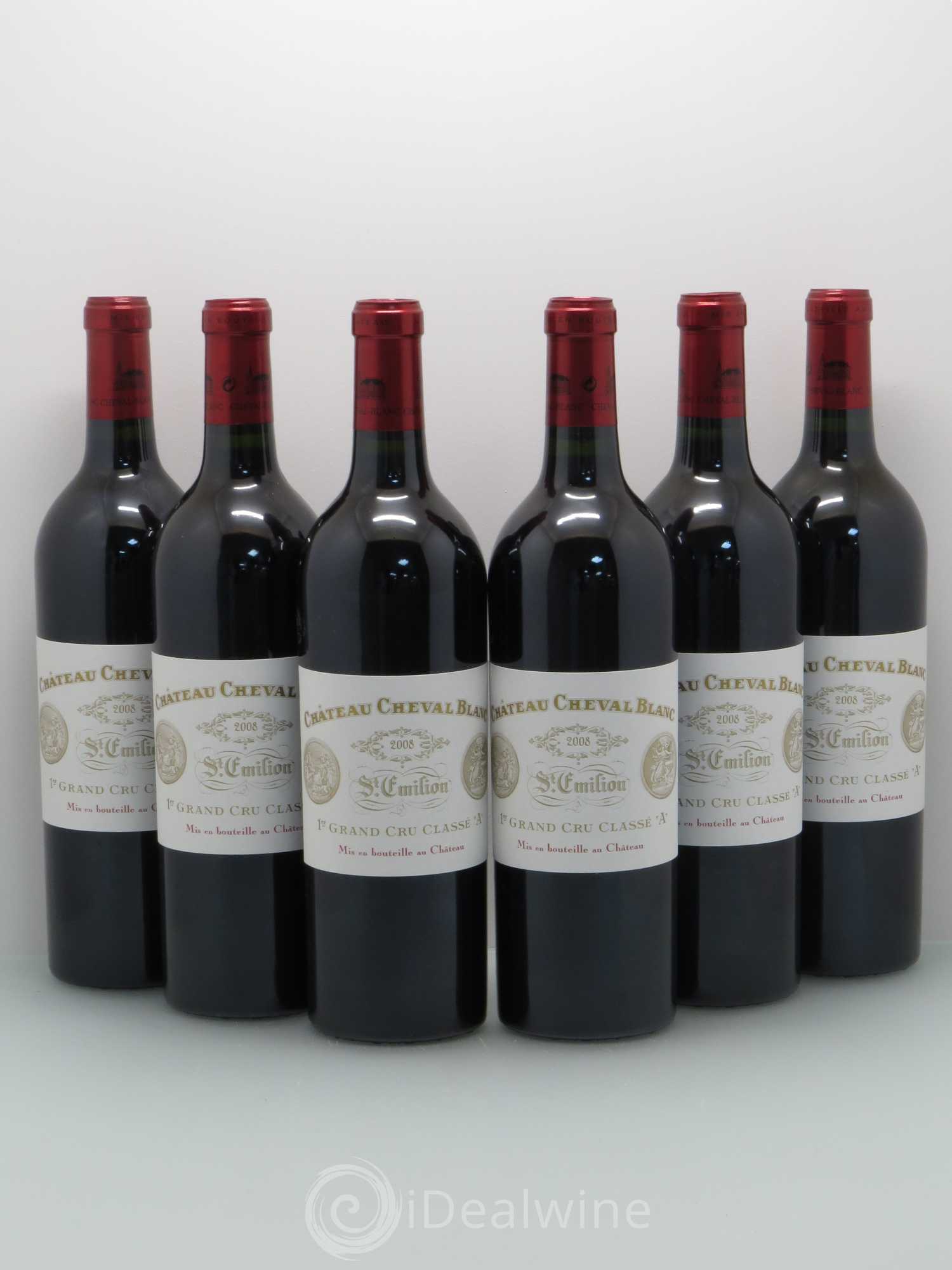 Château Cheval Blanc 1er Grand Cru Classé A 2008 - Lot de 6 bouteilles - 0