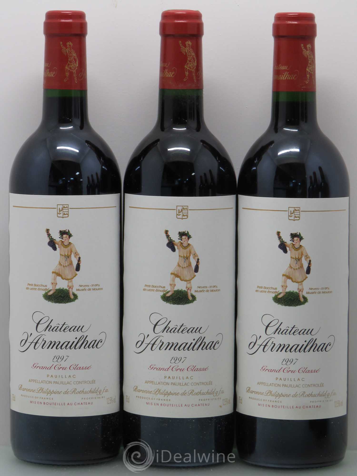 Château d' Armailhac - Mouton Baron(ne) Philippe 5ème Grand Cru Classé 1997 - Lot de 6 bouteilles - 2