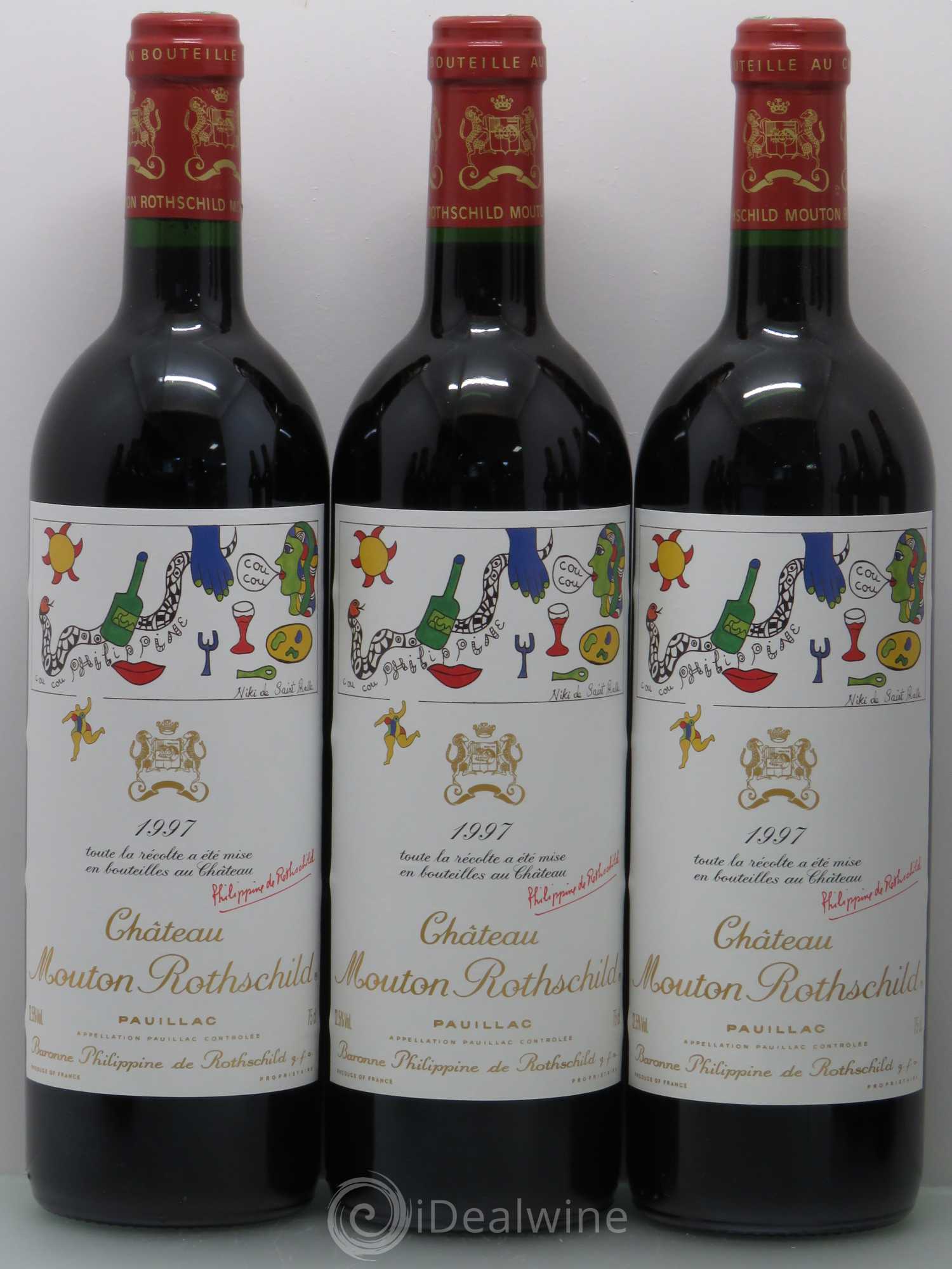 Château Mouton Rothschild 1er Grand Cru Classé 1997 - Lot de 12 bouteilles - 1