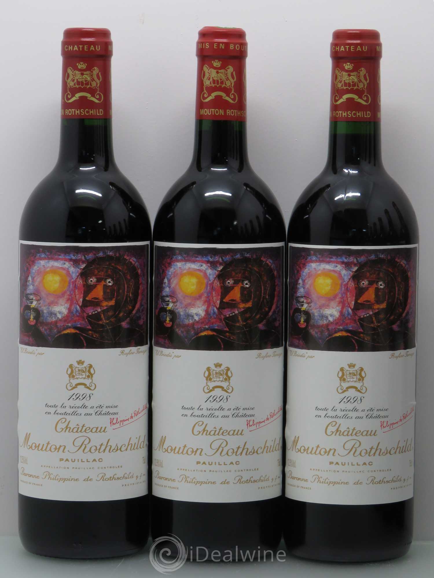 Château Mouton Rothschild 1er Grand Cru Classé 1998 - Lot de 12 bouteilles - 2