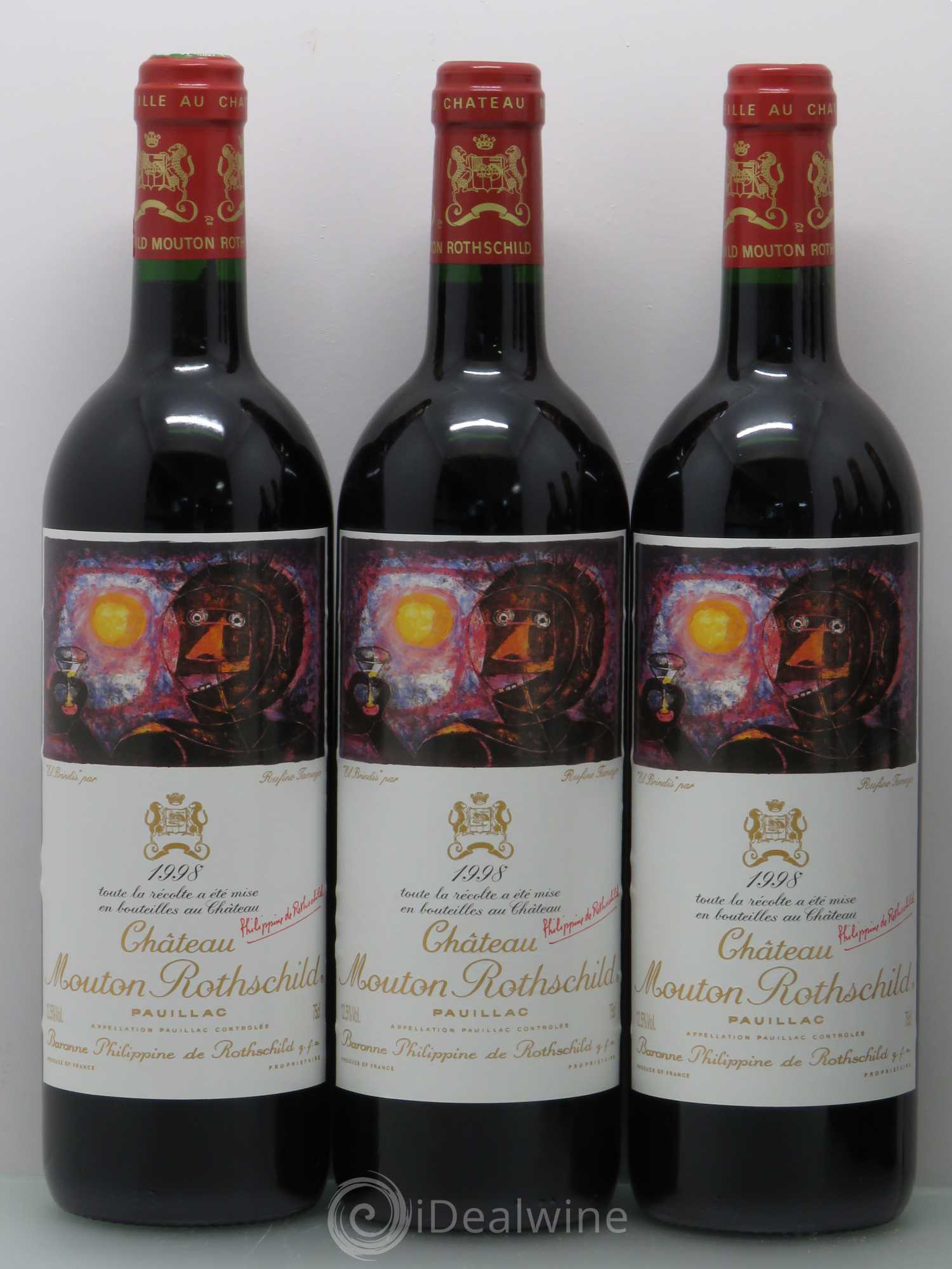 Château Mouton Rothschild 1er Grand Cru Classé 1998 - Lot de 12 bouteilles - 3