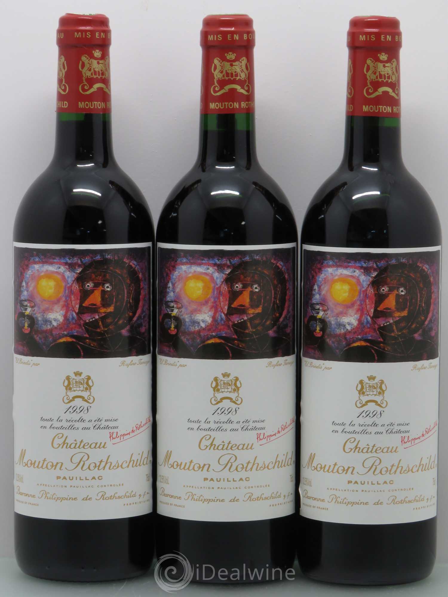 Château Mouton Rothschild 1er Grand Cru Classé 1998 - Lot de 12 bouteilles - 4