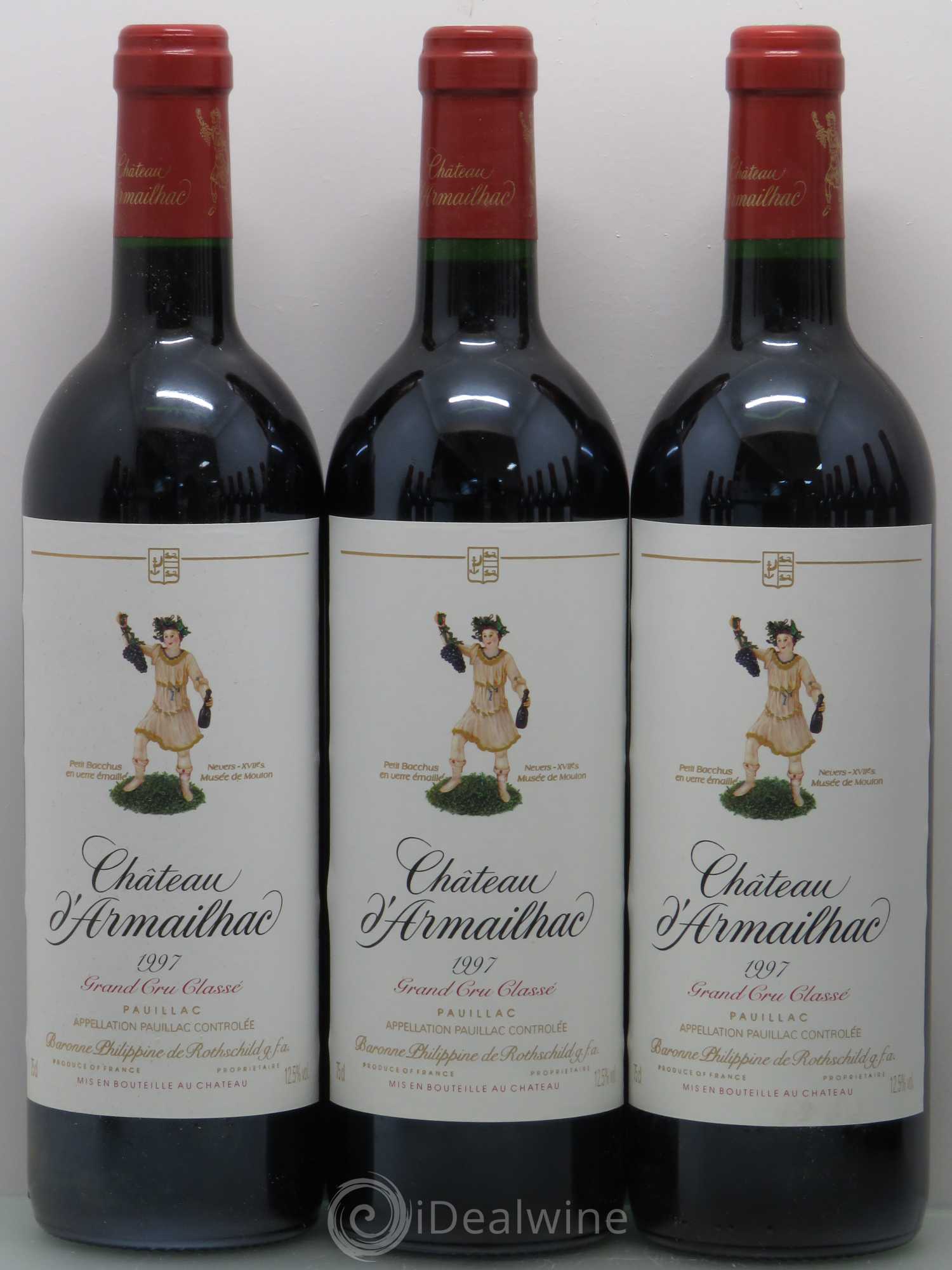 Château d' Armailhac - Mouton Baron(ne) Philippe 5ème Grand Cru Classé 1997 - Lot de 12 bouteilles - 1