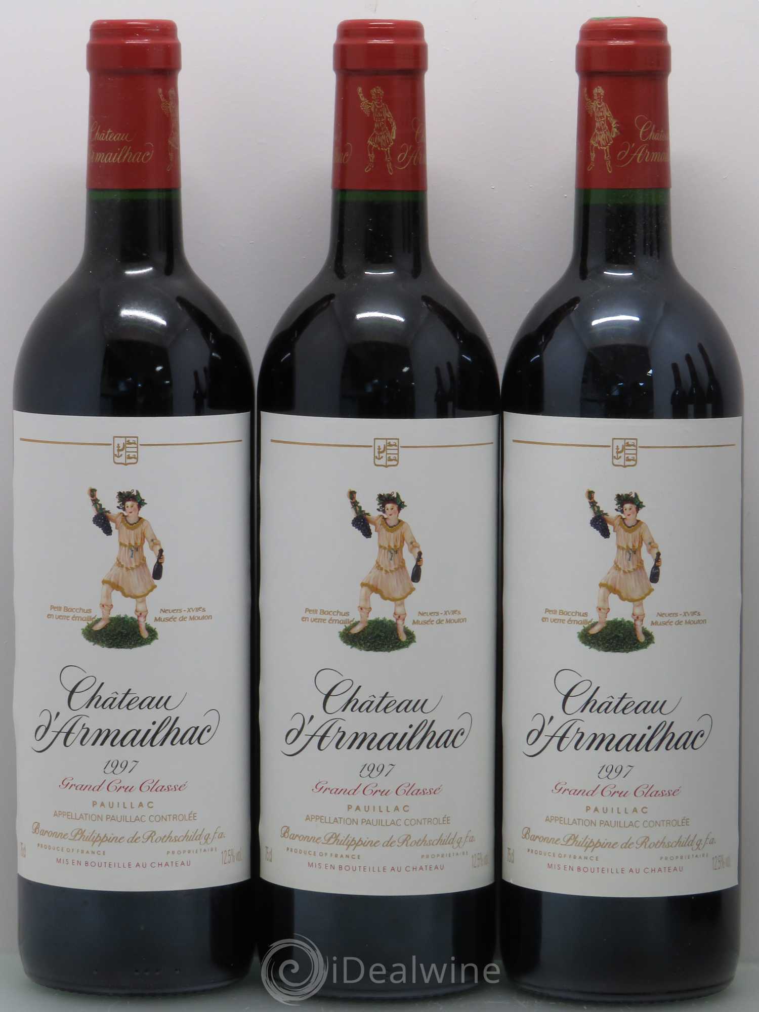 Château d' Armailhac - Mouton Baron(ne) Philippe 5ème Grand Cru Classé 1997 - Lot de 12 bouteilles - 3