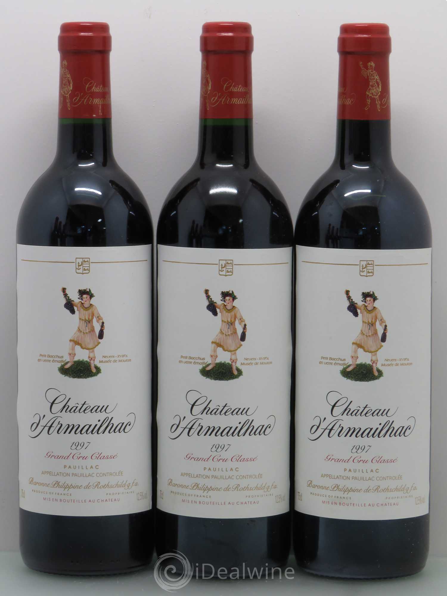 Château d' Armailhac - Mouton Baron(ne) Philippe 5ème Grand Cru Classé 1997 - Lot de 6 bouteilles - 1