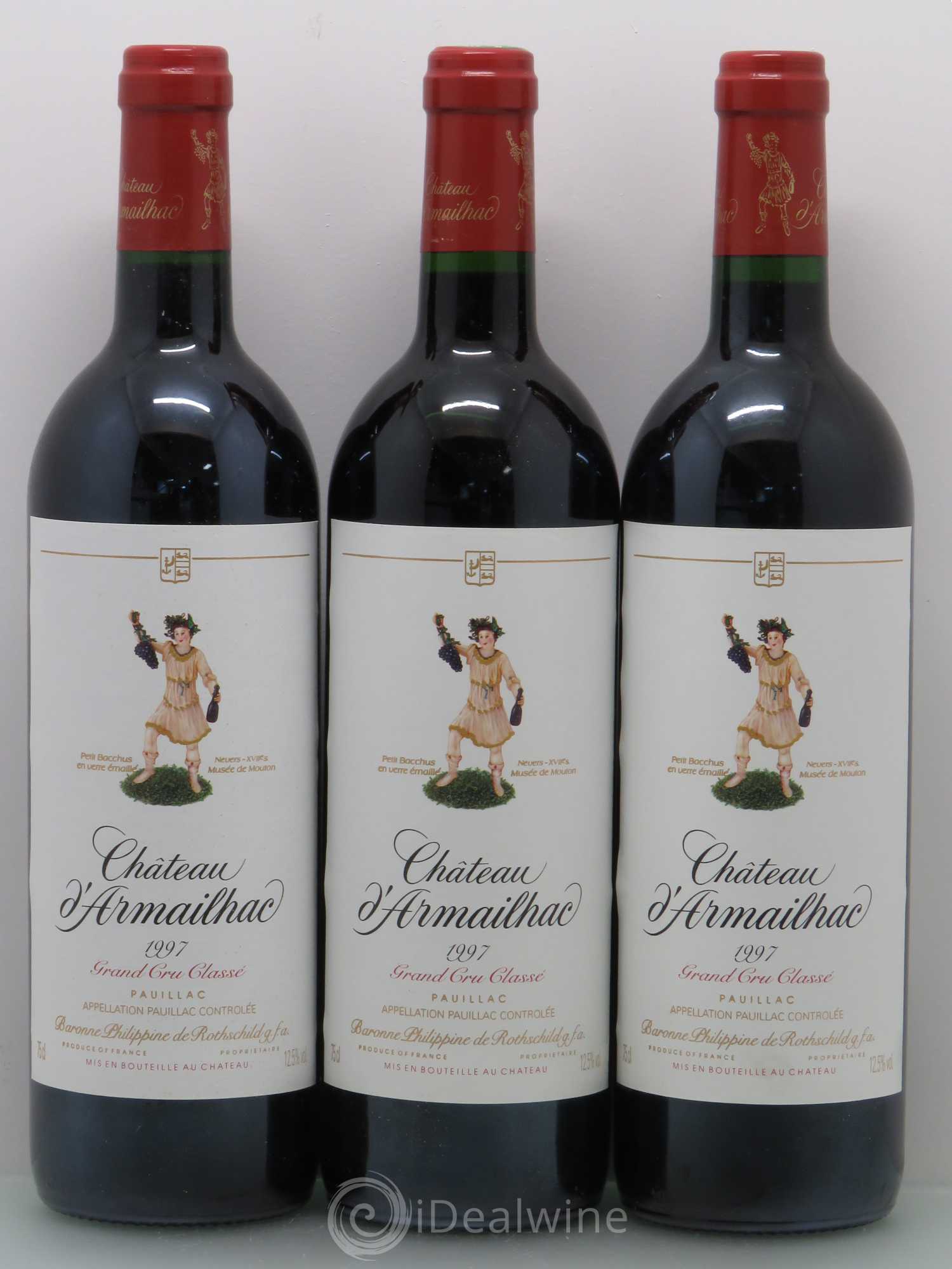 Château d' Armailhac - Mouton Baron(ne) Philippe 5ème Grand Cru Classé 1997 - Lot de 6 bouteilles - 2
