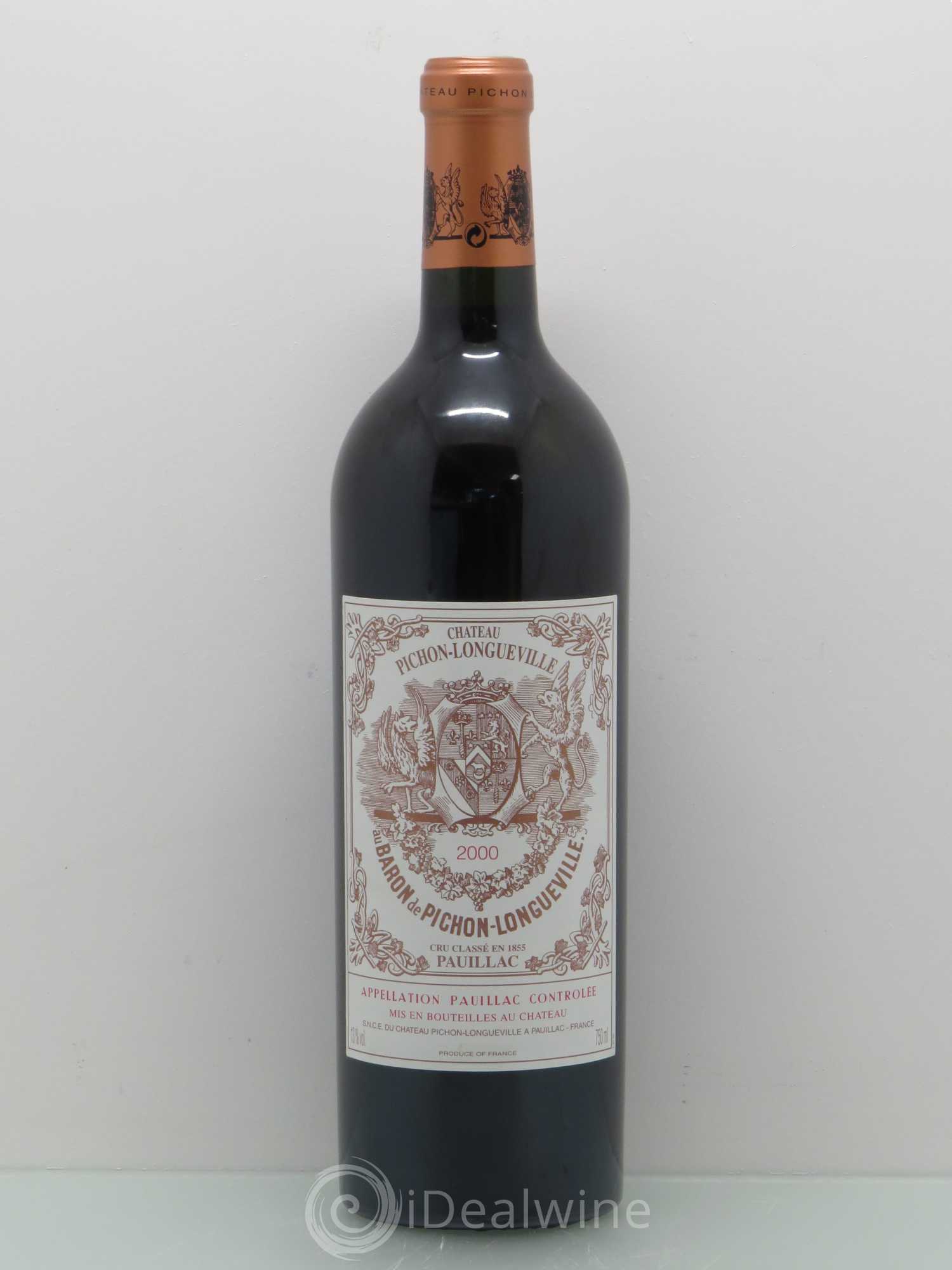 Pichon Longueville Baron 2ème Grand Cru Classé 2000 - Lot de 1 bouteille - 0