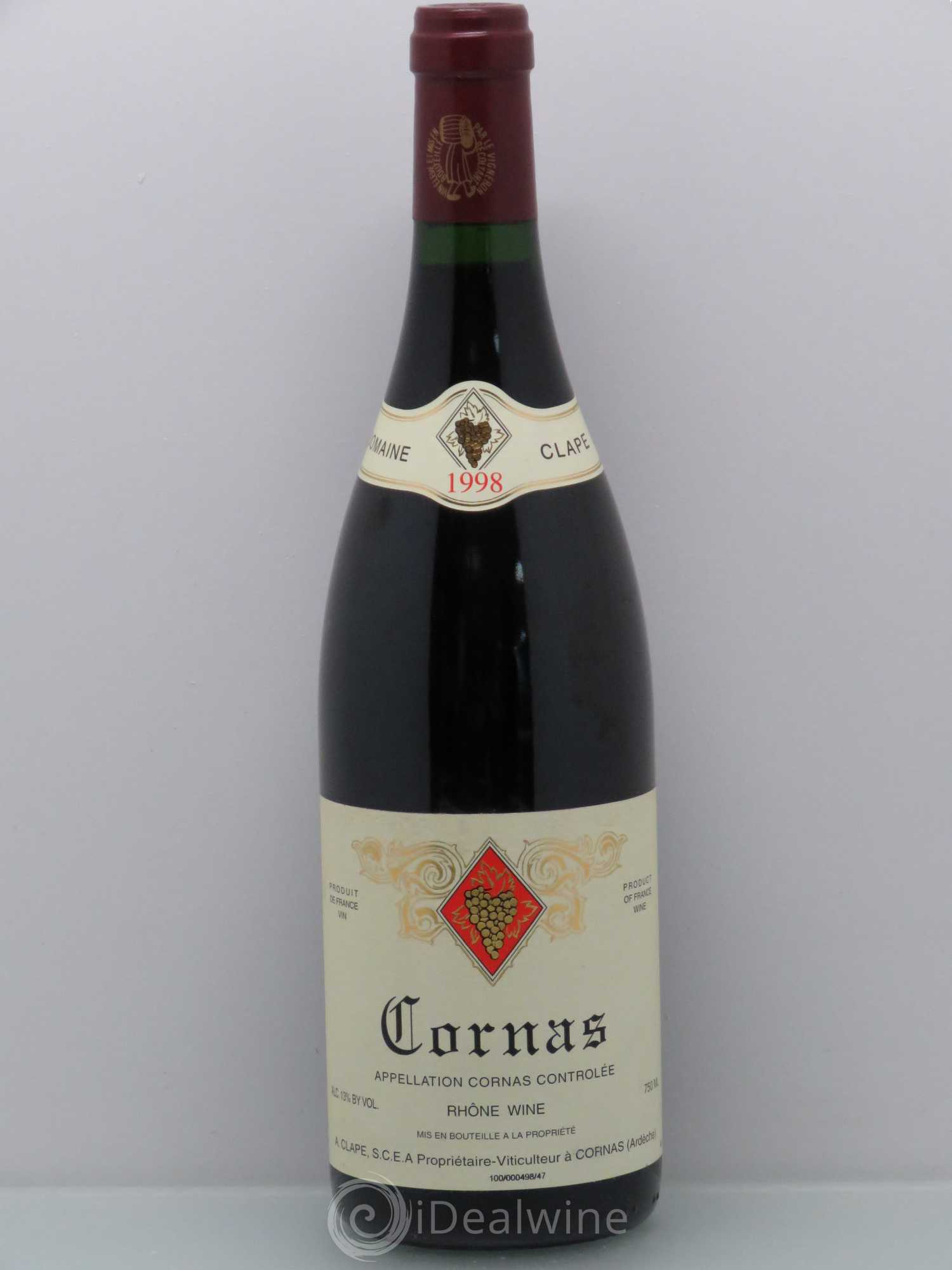 Cornas Auguste Clape 1998 - Lot de 1 bouteille - 0
