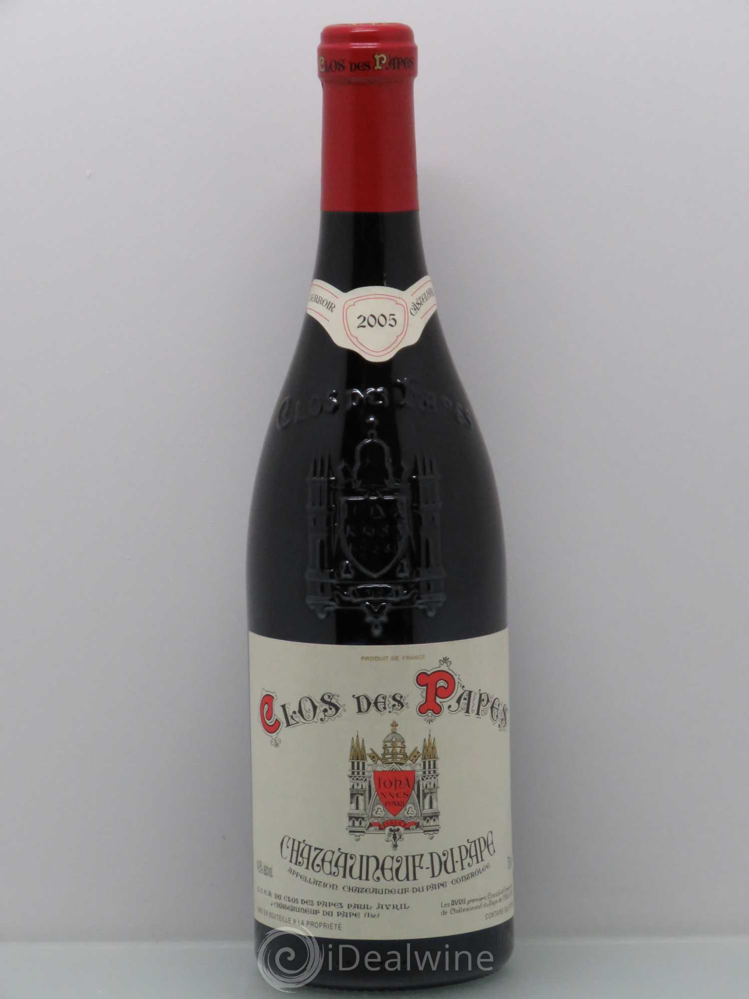 Châteauneuf-du-Pape Clos des Papes - Paul Avril 2005 - Lot de 1 bouteille - 0