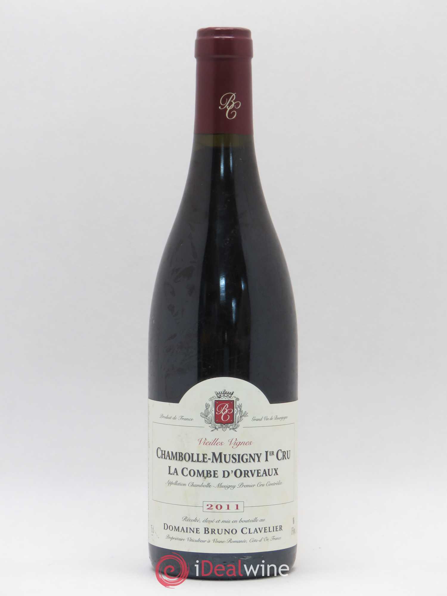 Chambolle-Musigny 1er Cru La Combe d'Orveaux Vieilles Vignes Bruno Clavelier 2011 - Lot de 1 bouteille - 0