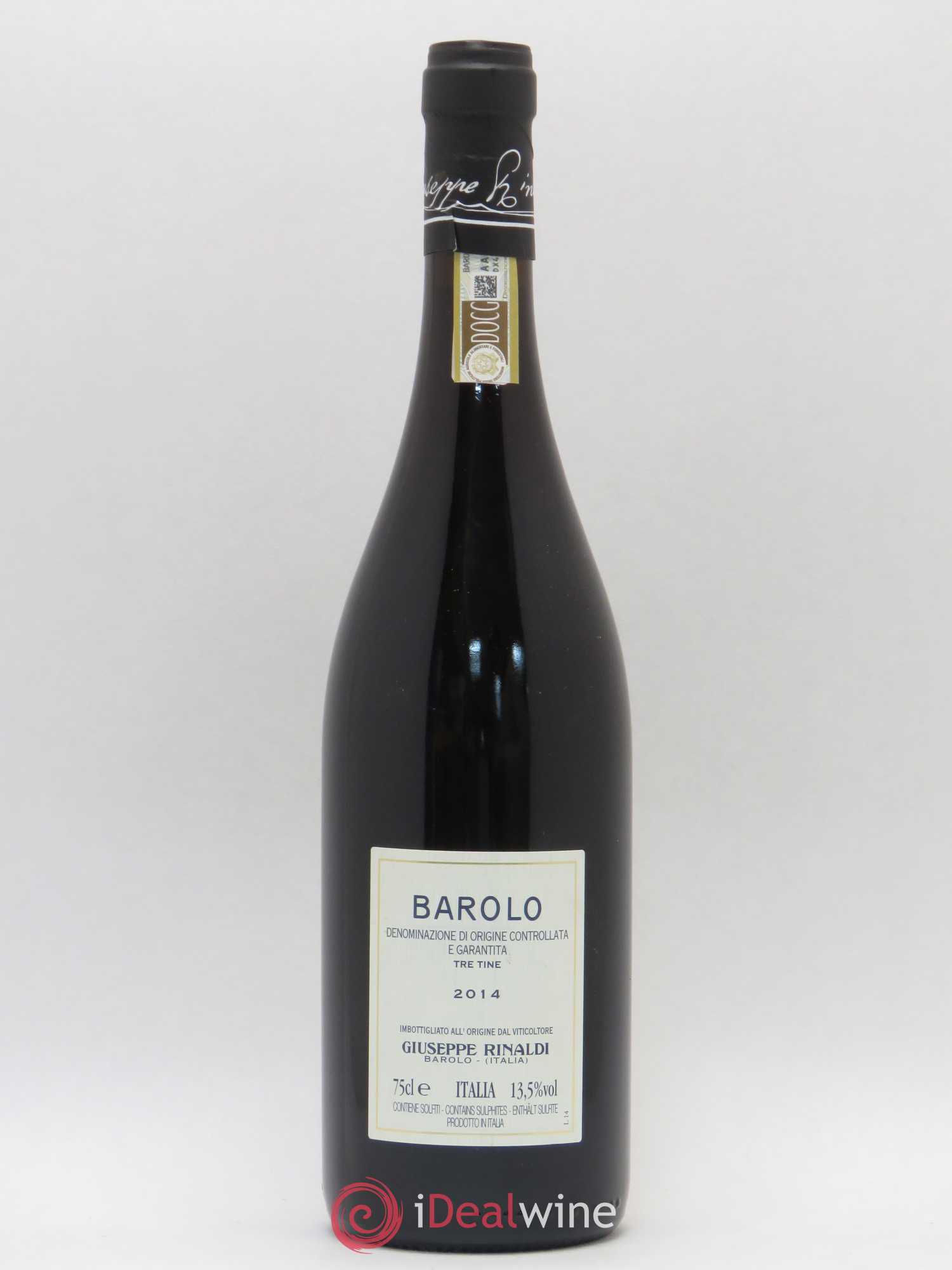 Barolo Rinaldi Tre Tine 2014 - Lot de 1 bouteille - 1