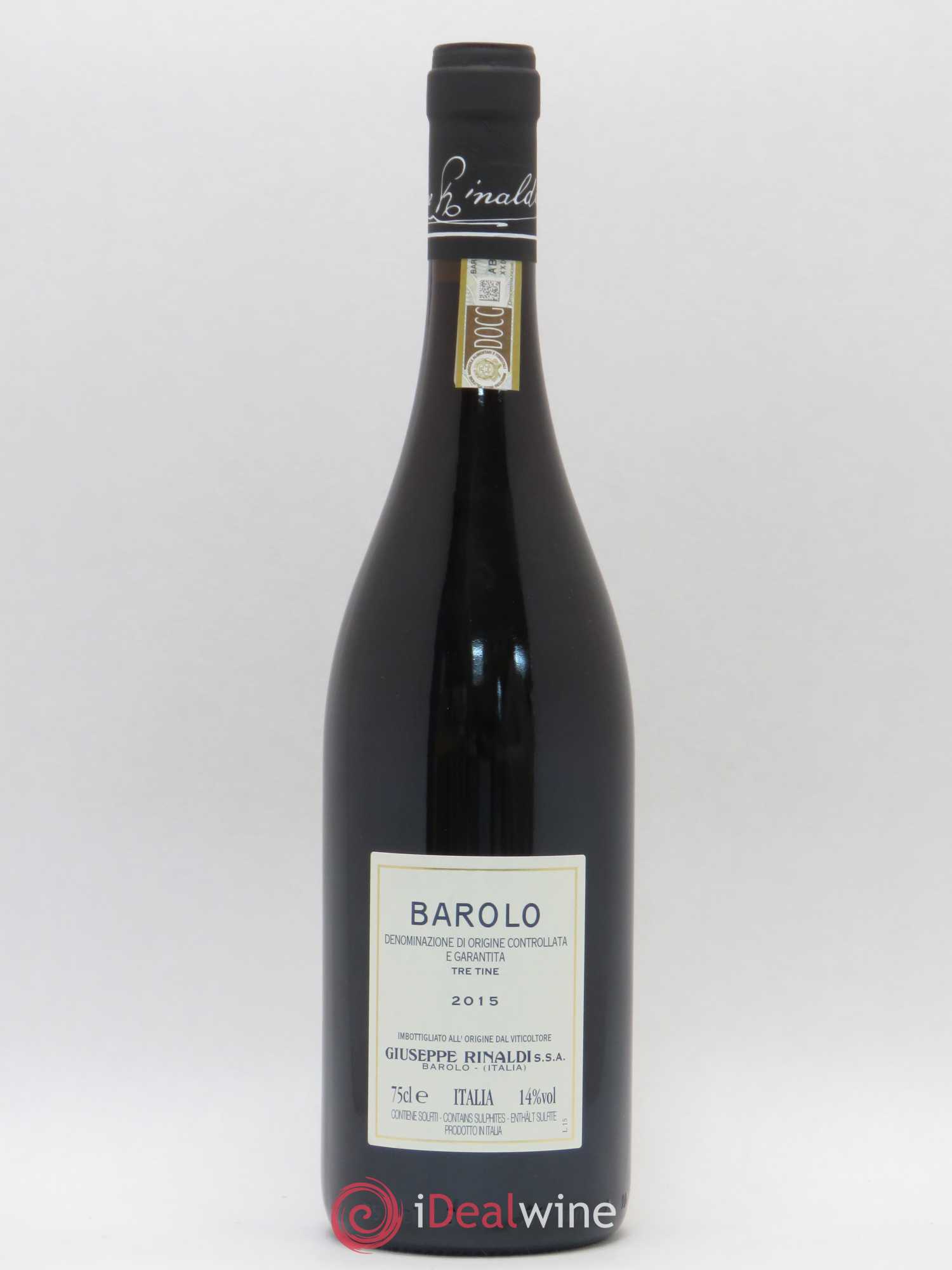 Barolo Rinaldi Tre Tine 2015 - Posten von 1 Flasche - 1