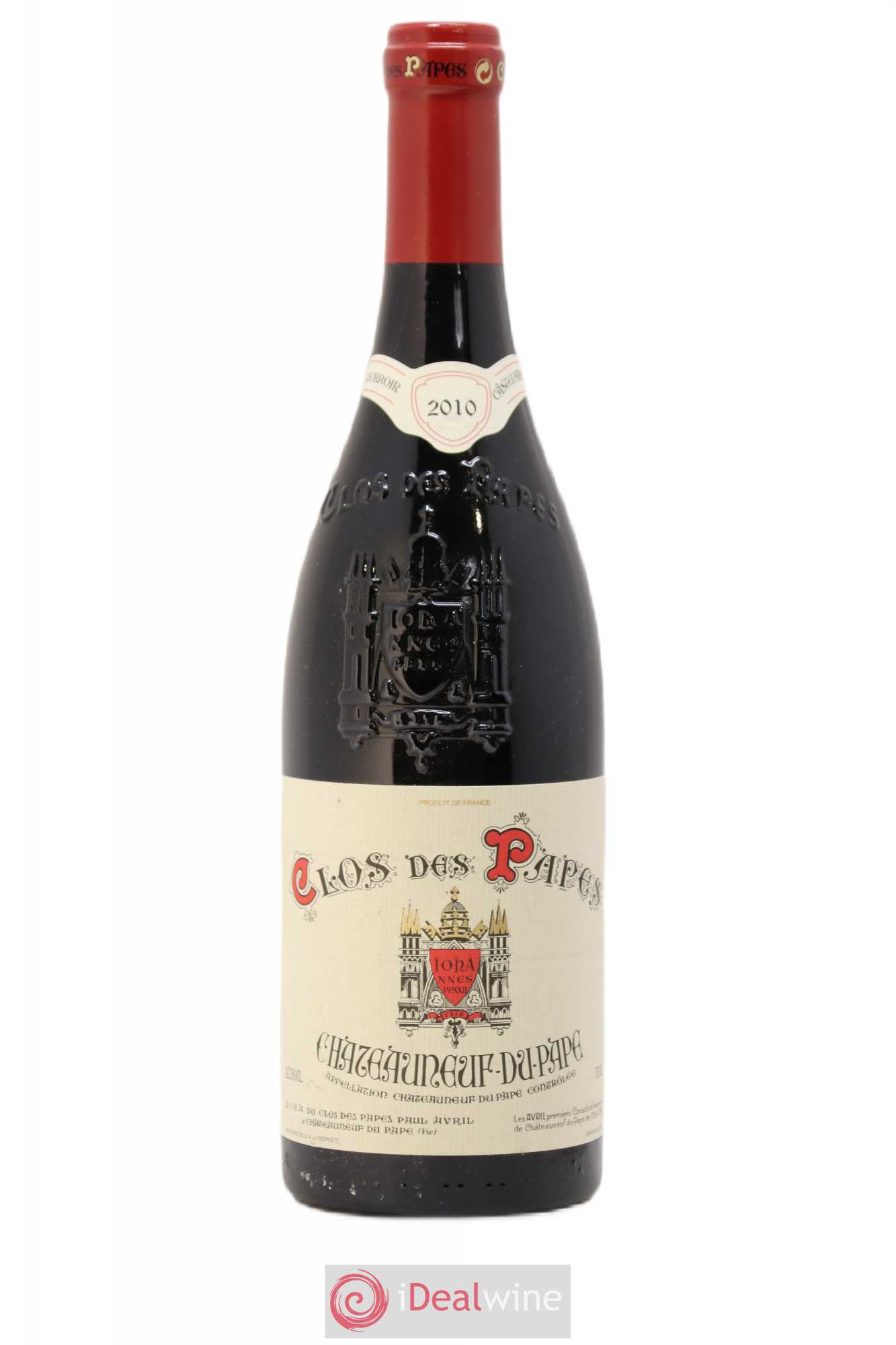 Châteauneuf-du-Pape Clos des Papes - Paul Avril 2010 - Lot de 1 bouteille - 0