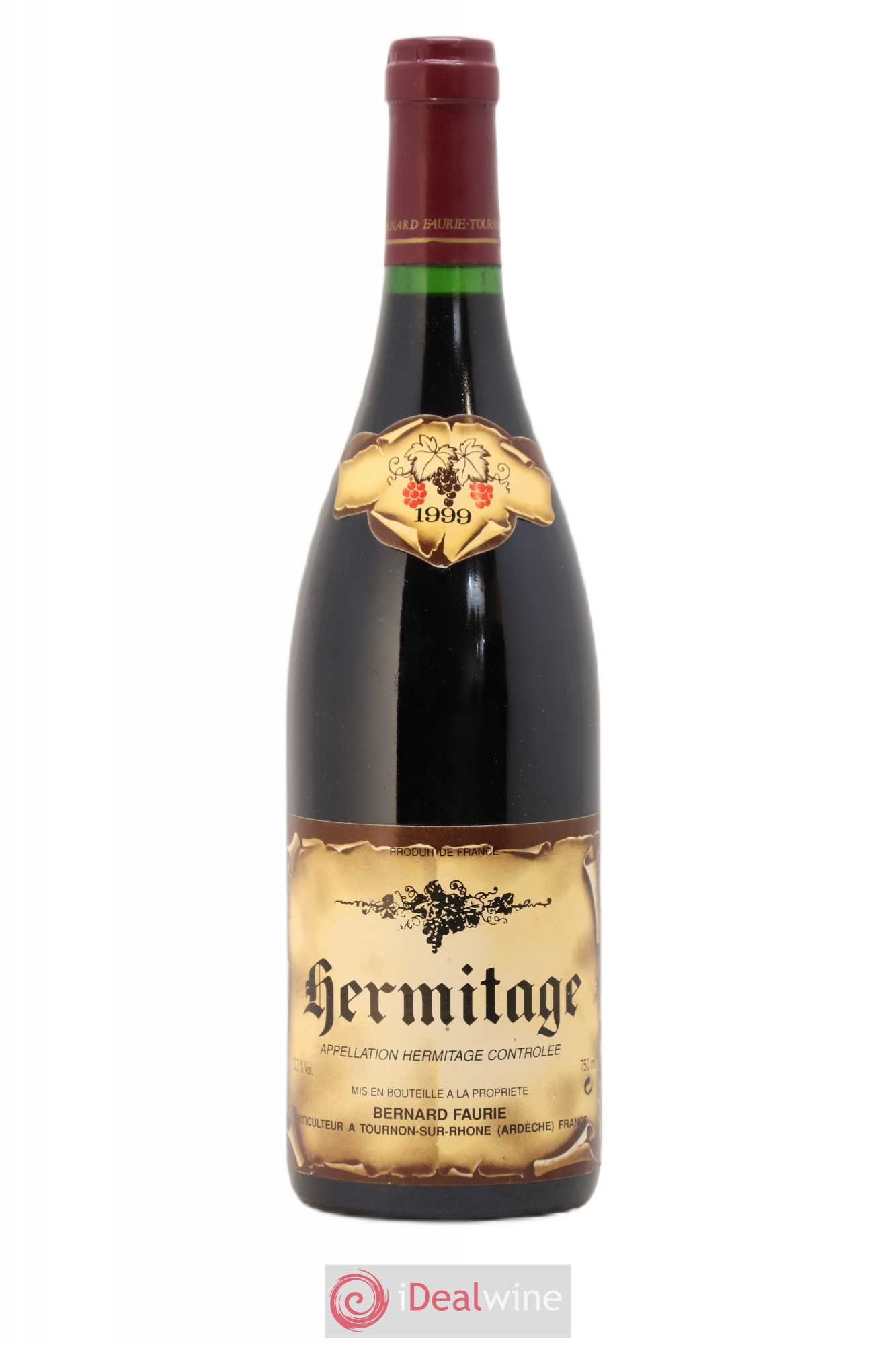 Hermitage Les Bessards (capsule rouge) Bernard Faurie 1999 - Lot de 1 bouteille - 0