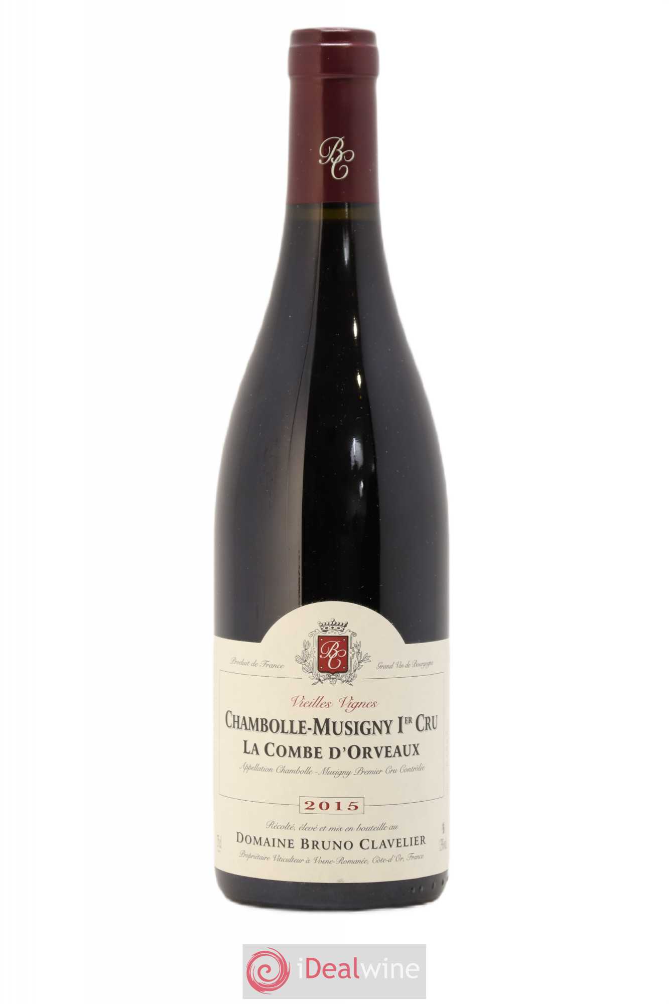Chambolle-Musigny 1er Cru La Combe d'Orveaux Vieilles Vignes Bruno Clavelier 2015 - Lot de 1 bouteille - 0