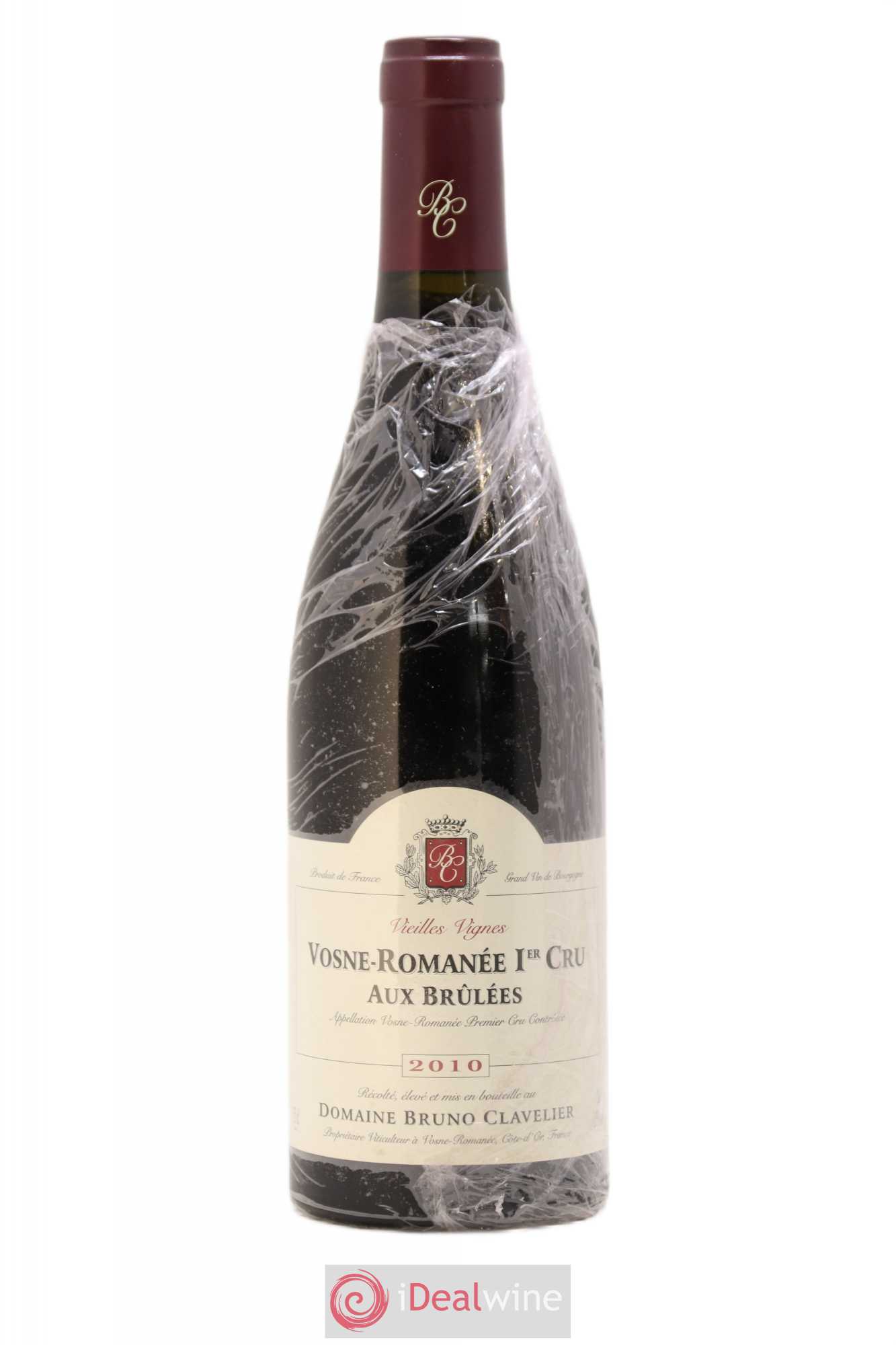 Vosne-Romanée 1er Cru Aux Brulées Vieilles Vignes Bruno Clavelier 2010 - Lot de 1 bouteille - 0