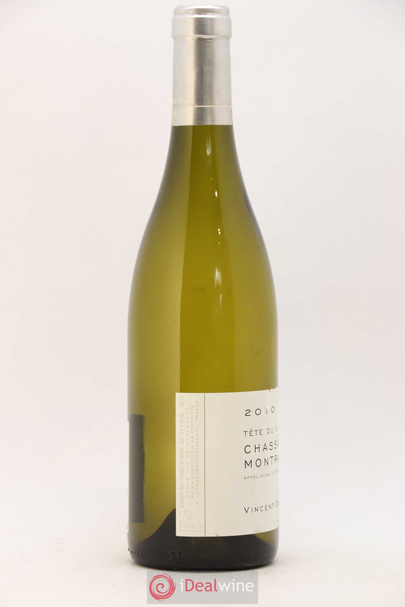 Chassagne-Montrachet 1er Cru (Morgeot) Tête du Clos Vincent Dancer 2010 - Lot de 1 bouteille - 1