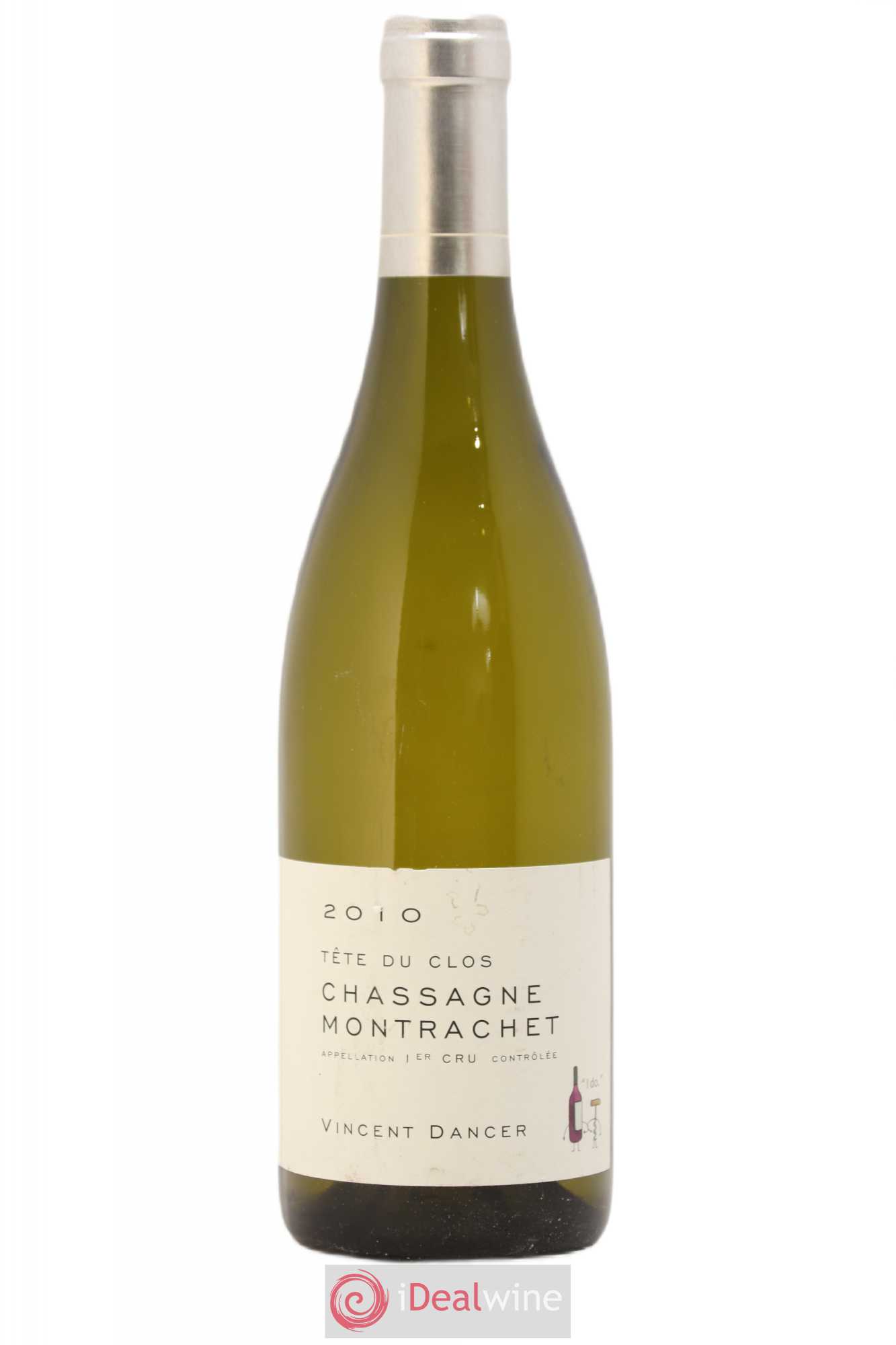 Chassagne-Montrachet 1er Cru (Morgeot) Tête du Clos Vincent Dancer 2010 - Lot de 1 bouteille - 0