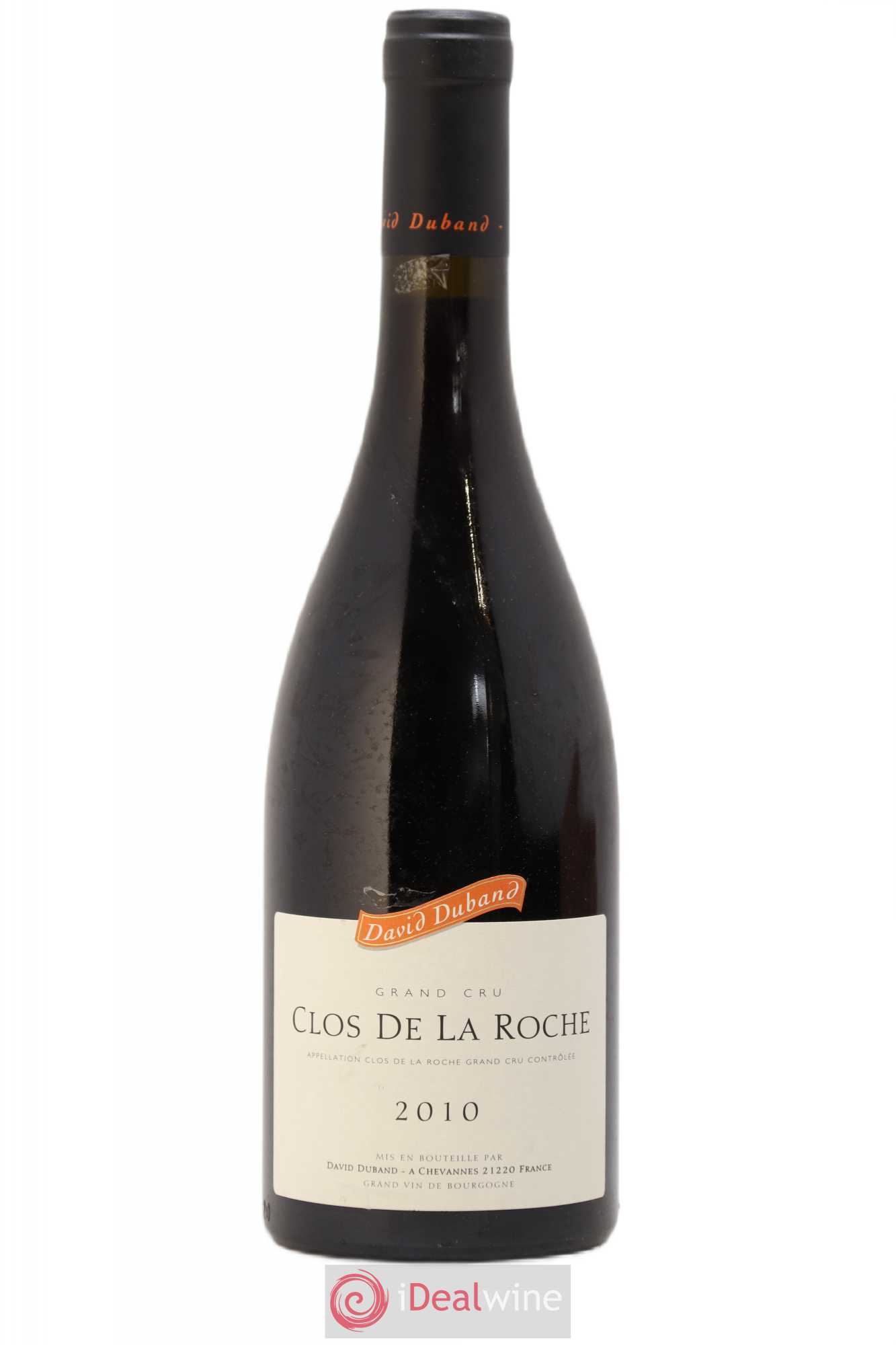 Clos de la Roche Grand Cru David Duband (Domaine) 2010 - Lot de 1 bouteille - 0