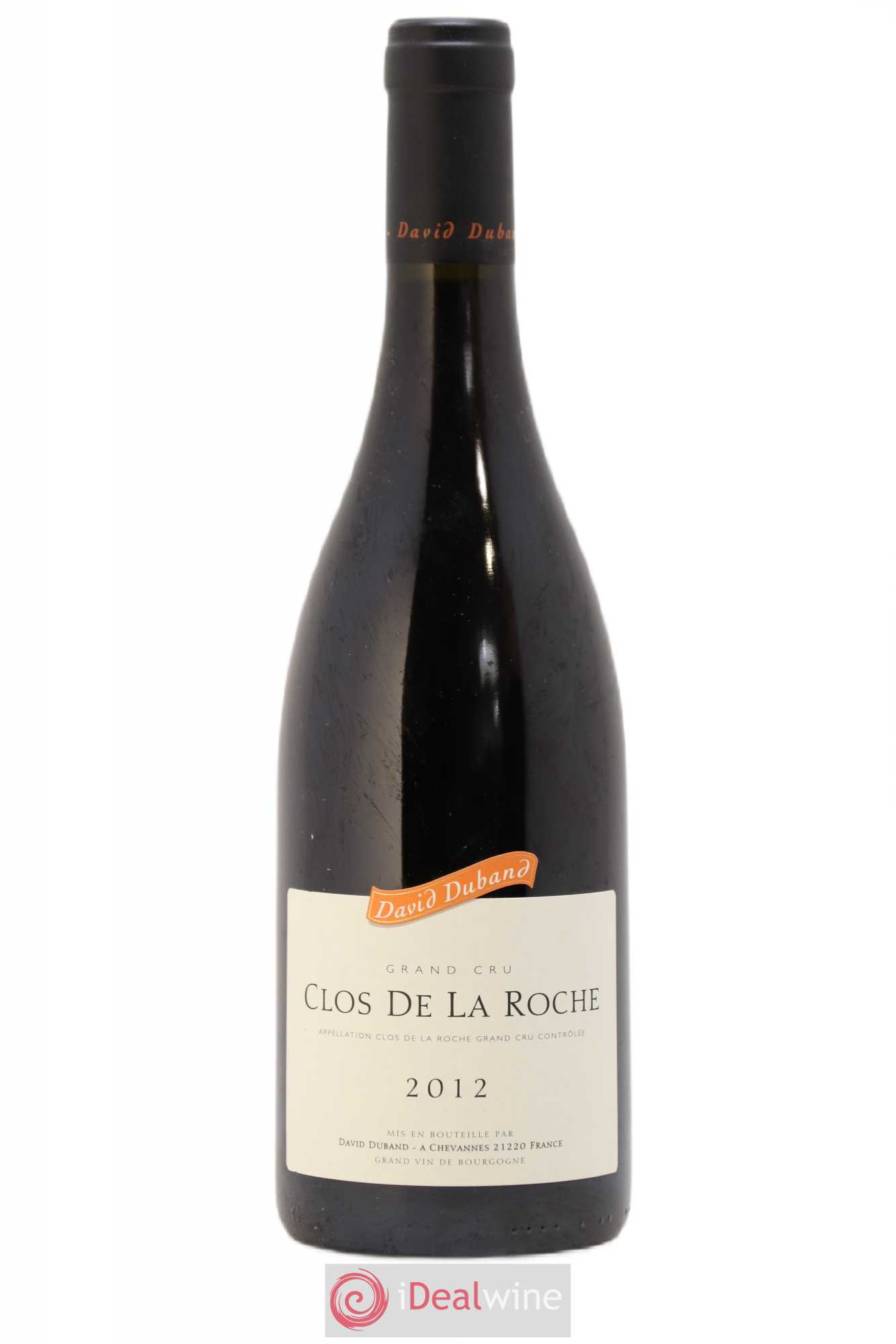 Clos de la Roche Grand Cru David Duband (Domaine) 2012 - Lot de 1 bouteille - 0