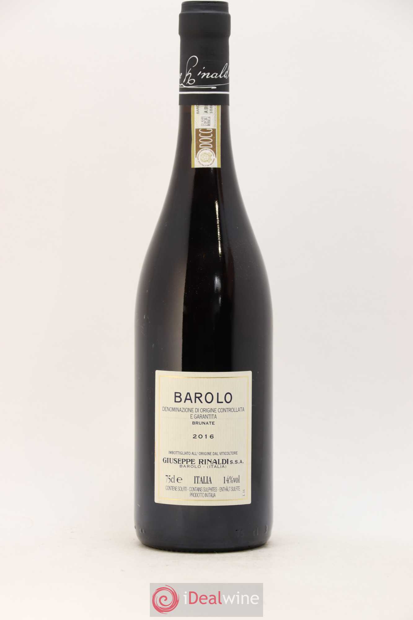 Barolo DOCG Brunate Giuseppe Rinaldi 2016 - Lot of 1 bottle - 1