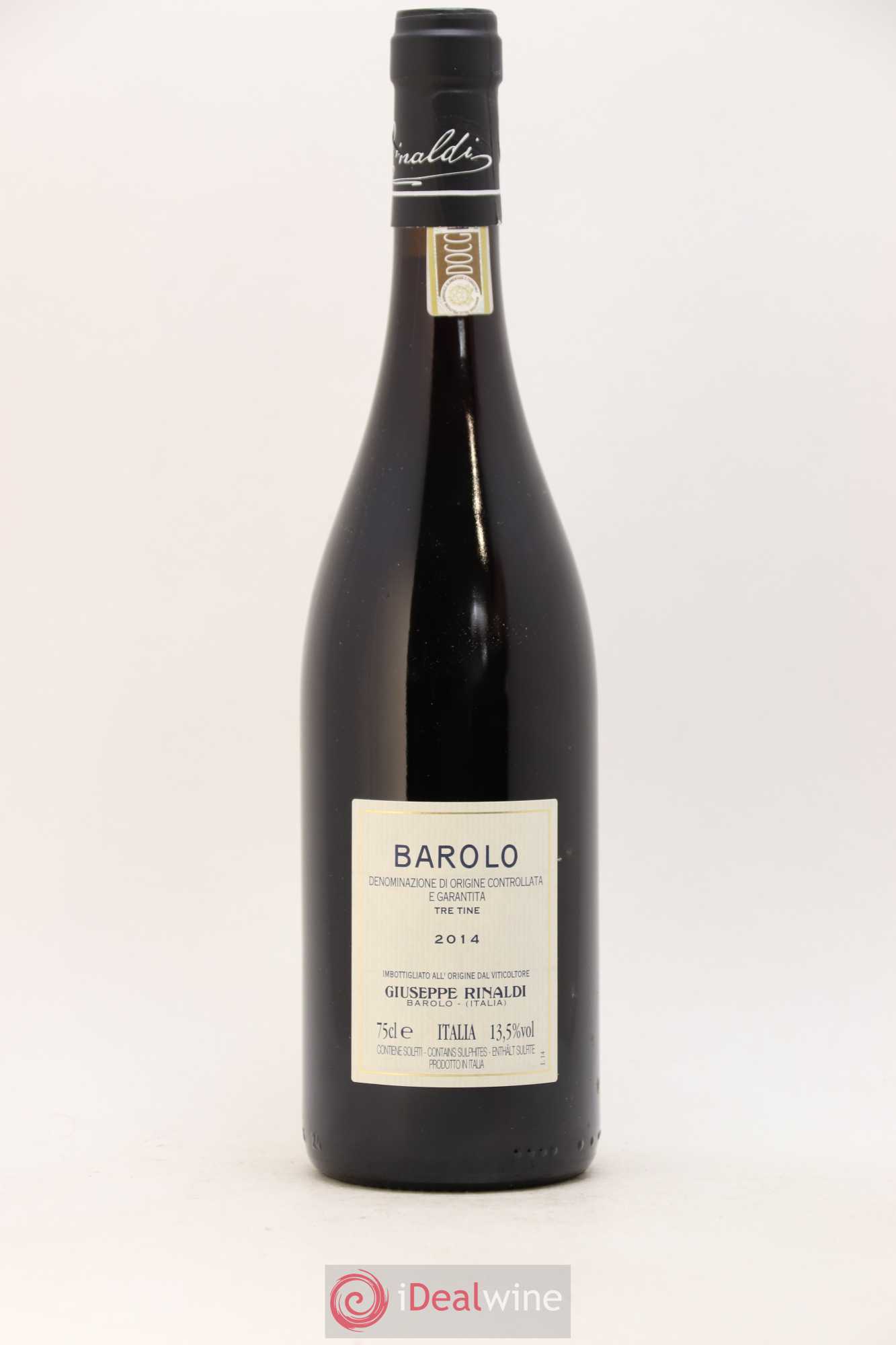 Barolo DOCG Tre Tine Giuseppe Rinaldi 2014 - Lot of 1 bottle - 1