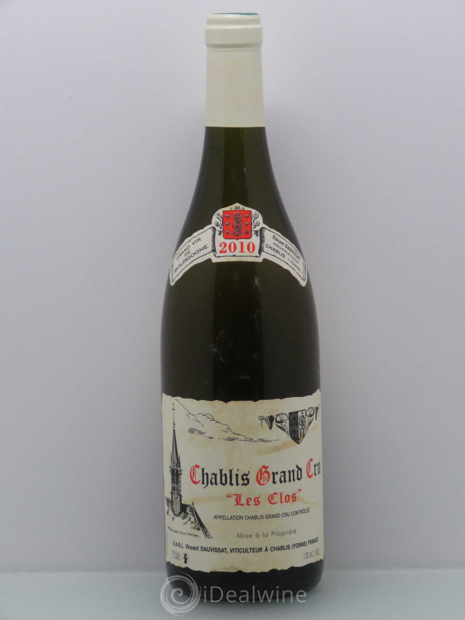 Chablis Grand Cru Les Clos Vincent Dauvissat (Domaine) 2010 - Lot de 1 bouteille - 0