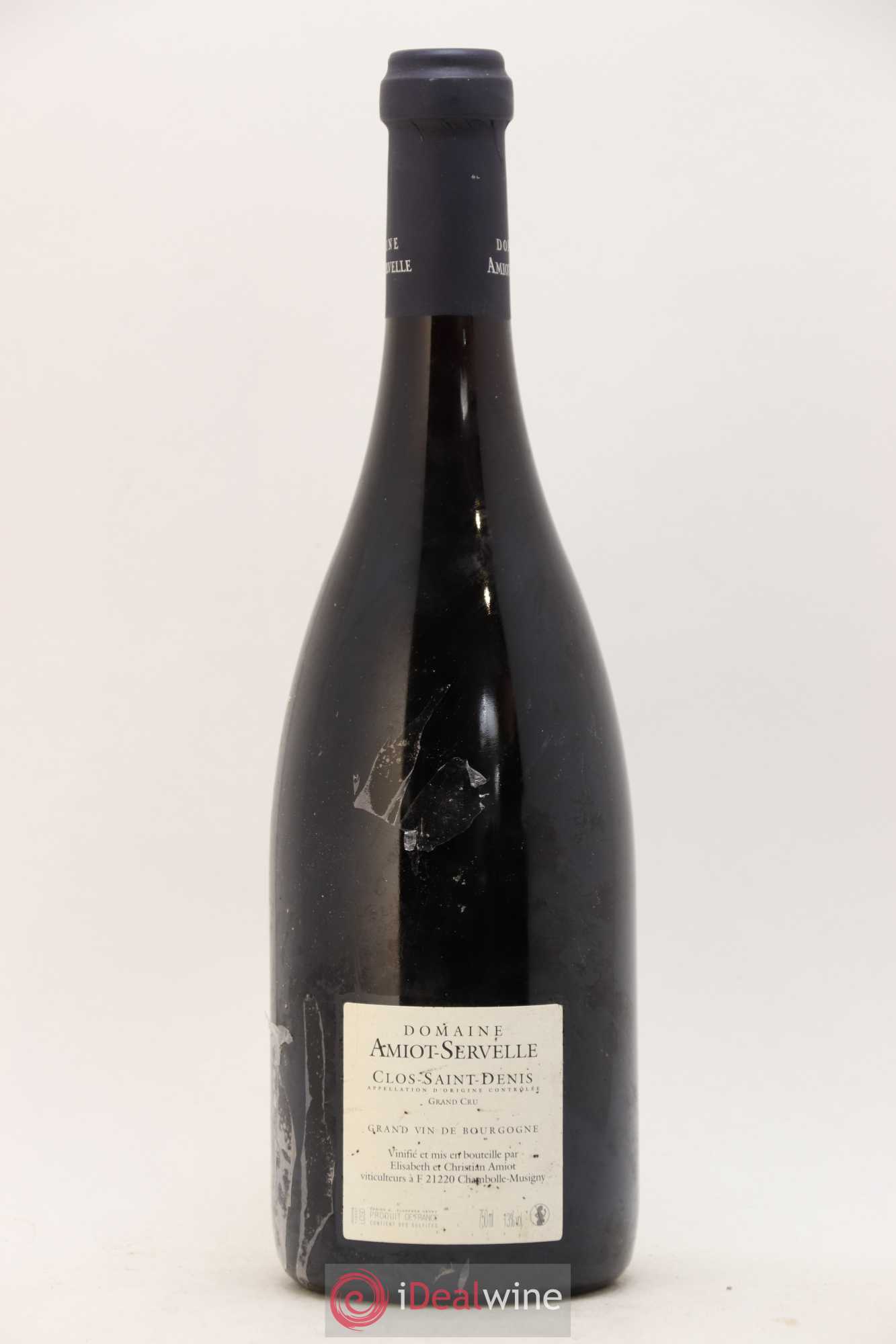 Clos Saint-Denis Grand Cru Amiot-Servelle 2010 - Lot de 1 bouteille - 1